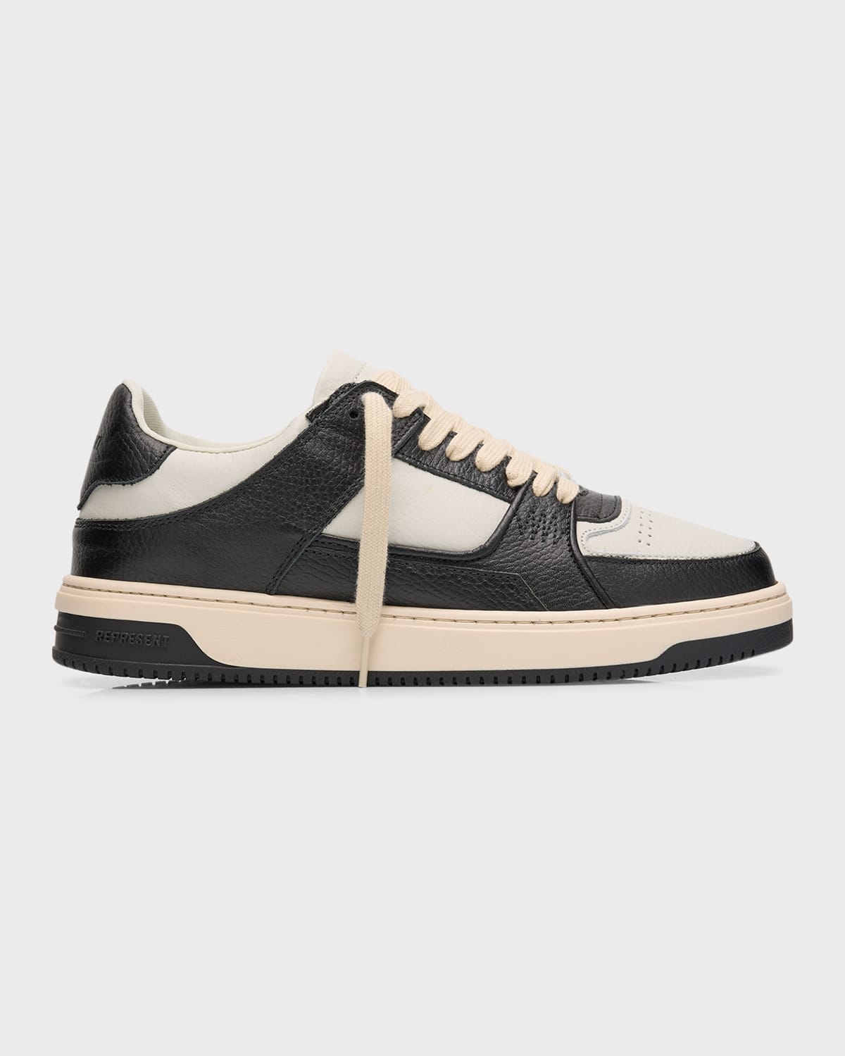 Men's Apex Bicolor Leather Low-Top Sneakers