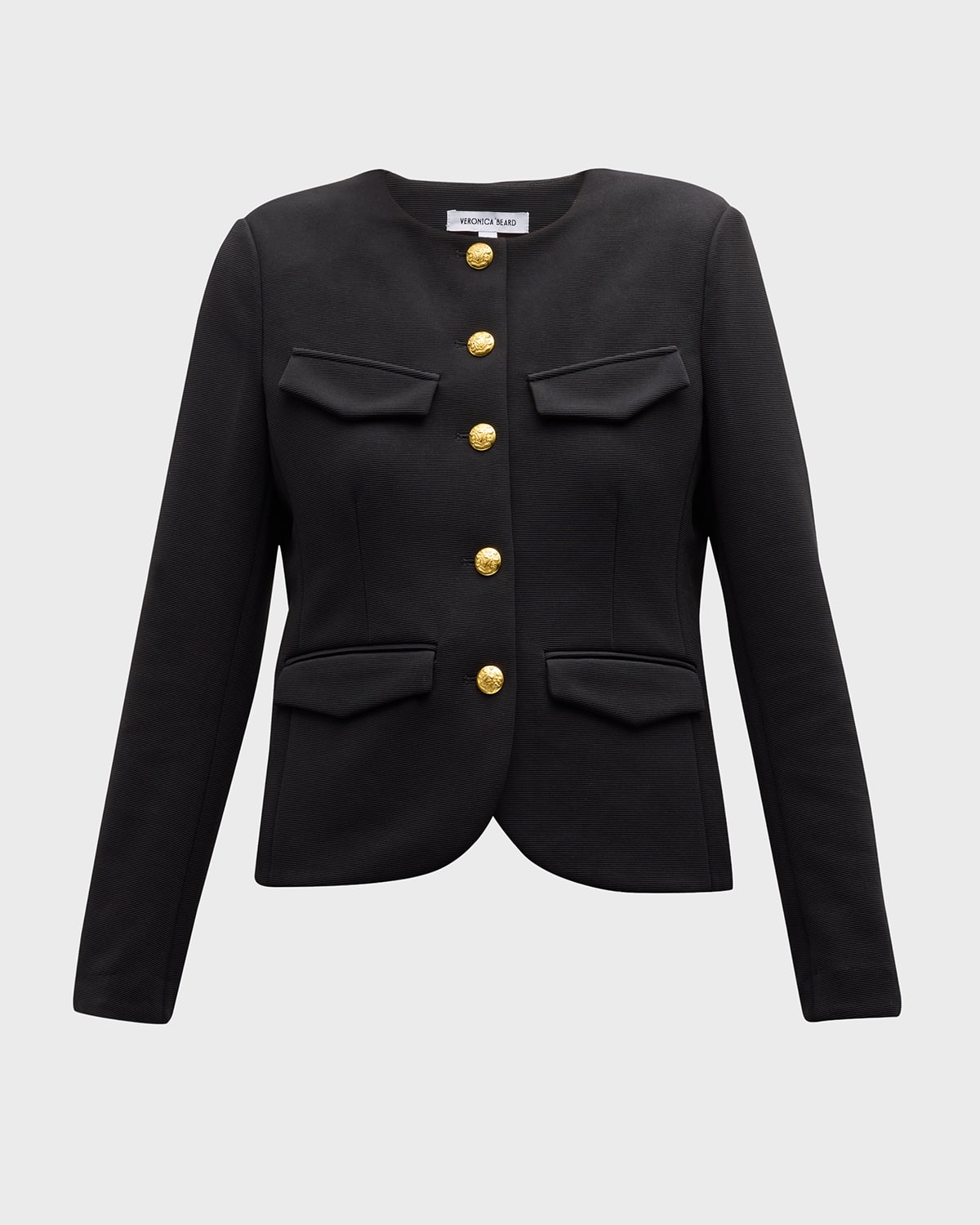 Veronica Beard Kensington Tailored Knit Jacket In Black