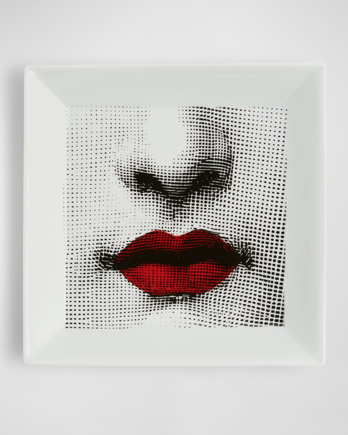 Fornasetti Tema E Variazioni N.397 Square Plate In Multi