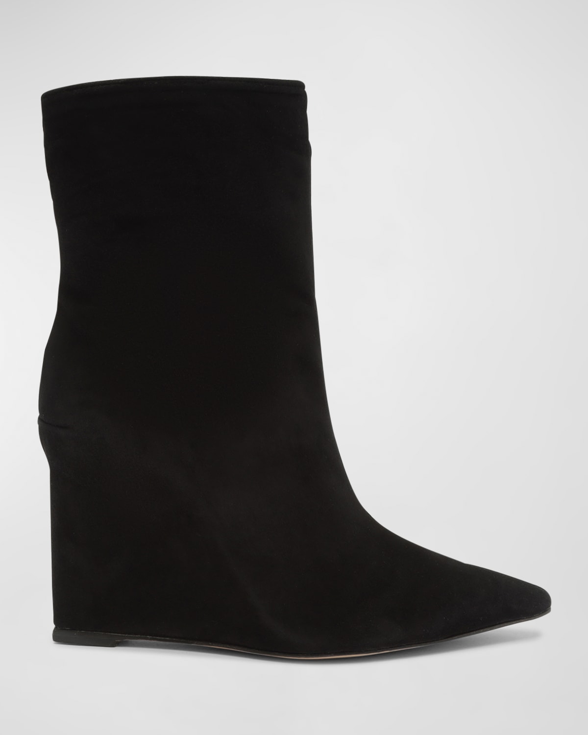 SCHUTZ ASYA SUEDE WEDGE ANKLE BOOTS