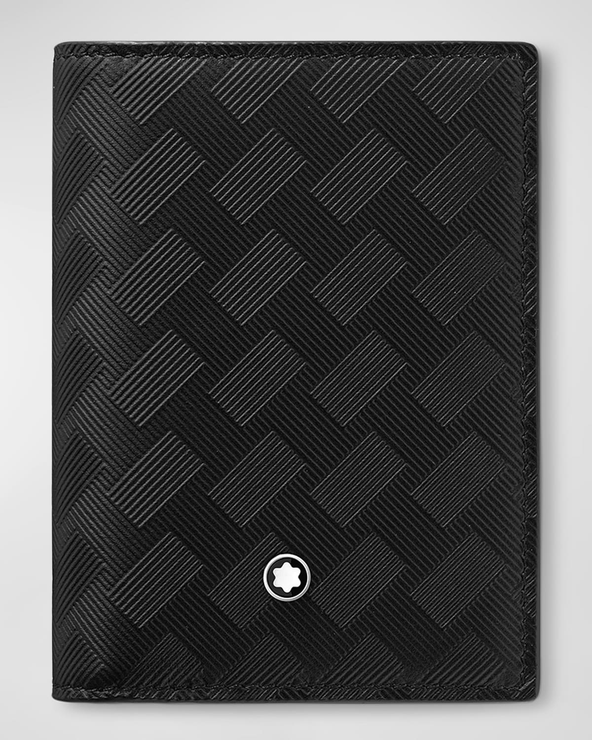 Shop Montblanc Men's Extreme 3.0 Embossed Leather Bifold Card Holder In Black