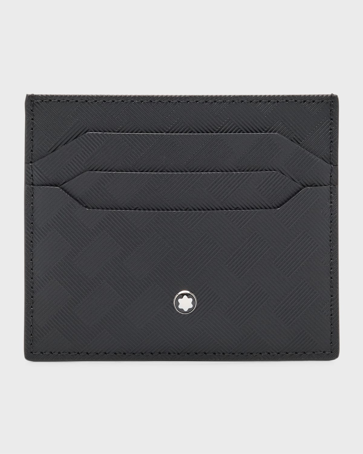 Shop Montblanc Men's Extreme 3.0 Leather Card Holder In Black