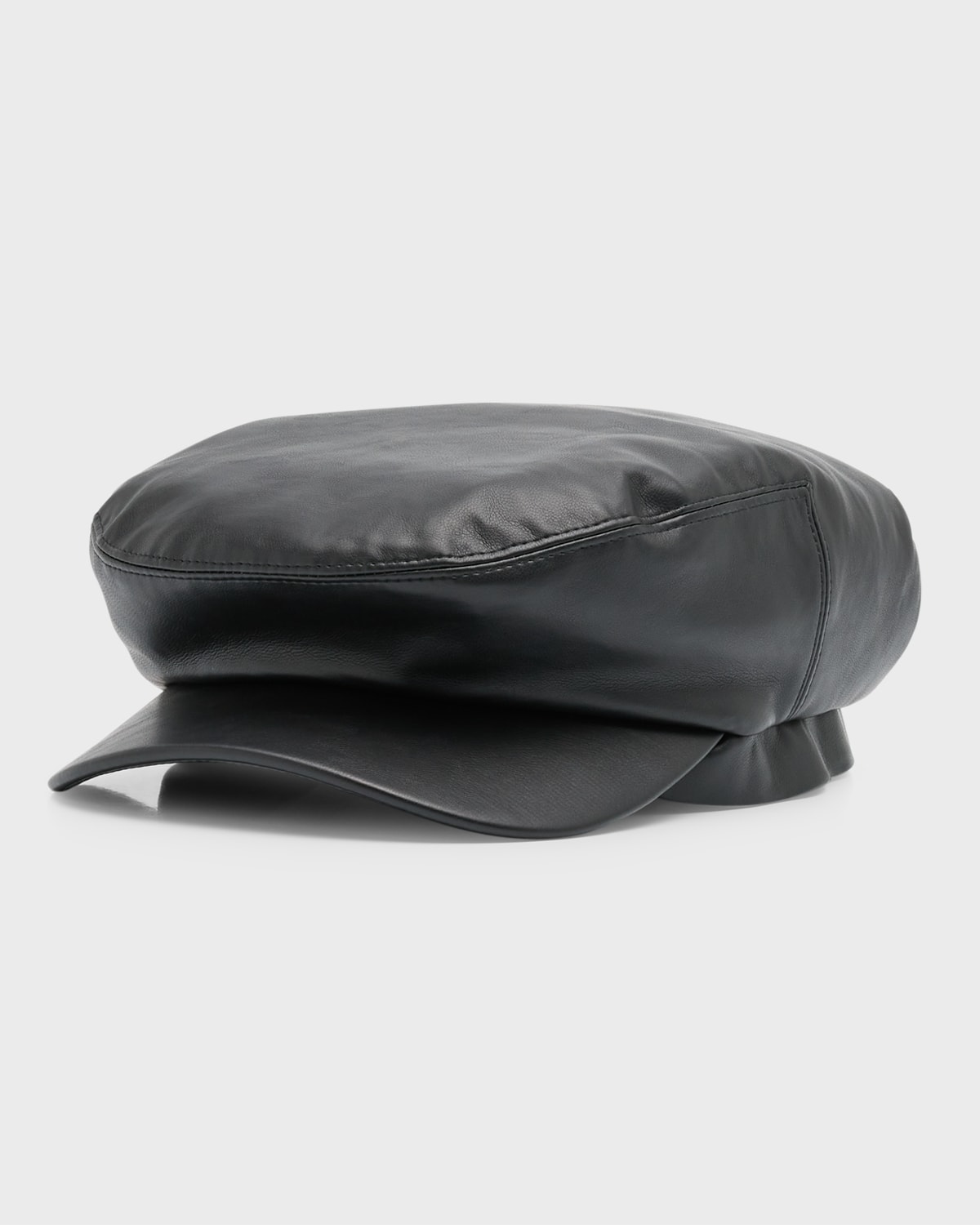 Amiri Men's Vegan Leather Driver Hat In Black