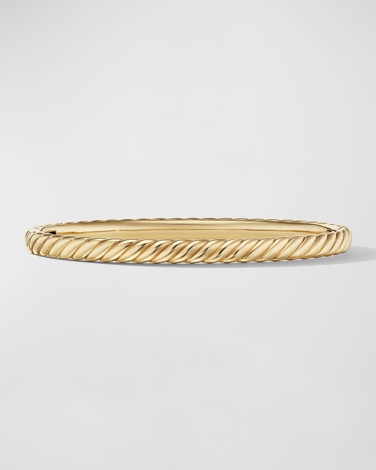 David Yurman Sculpted Cable Bracelet in 18K Gold, 4.5mm, Size L