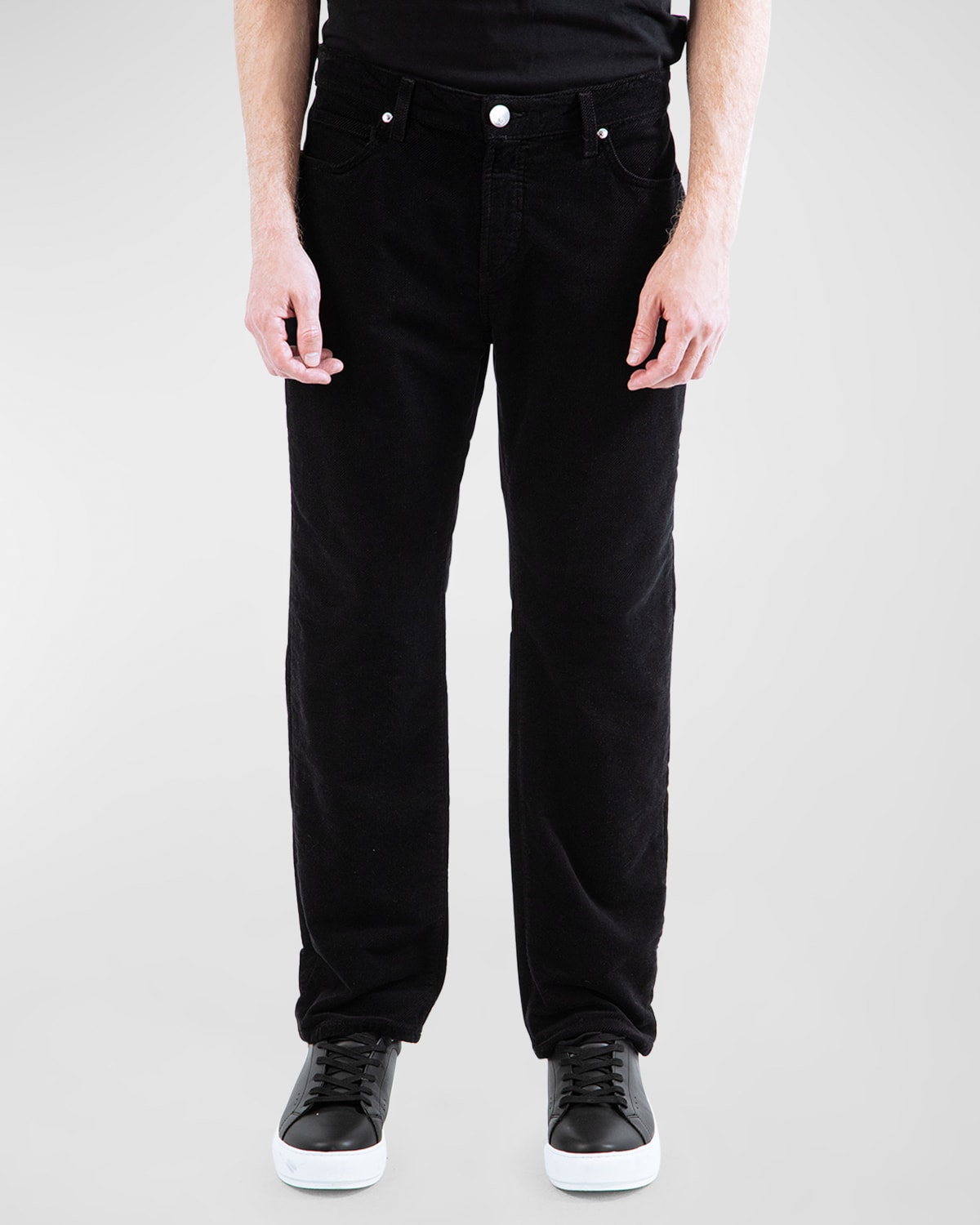 Shop Monfrere Men's Baggy Straight-leg Jeans In Noir