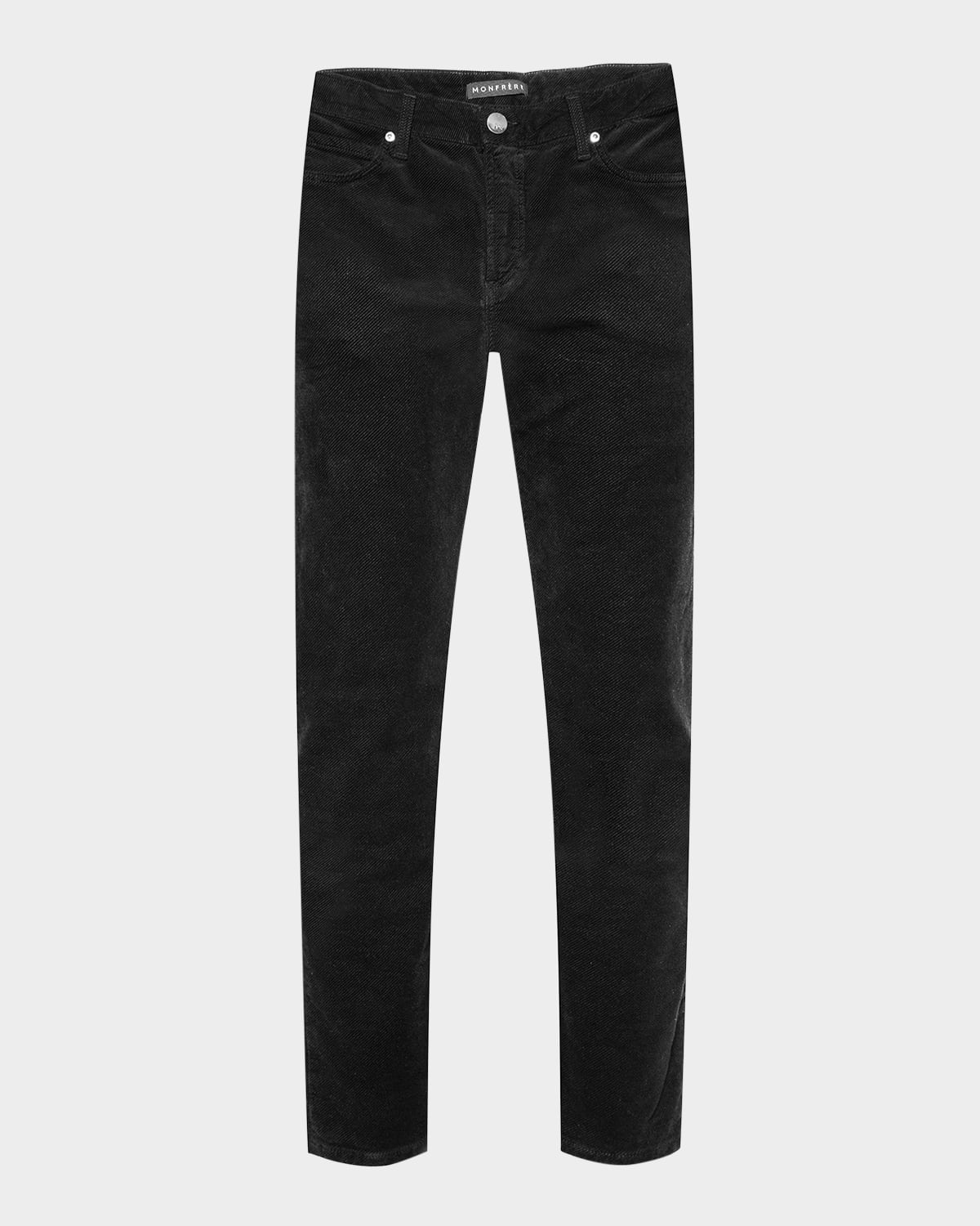 Shop Monfrere Men's Baggy Straight-leg Jeans In Noir