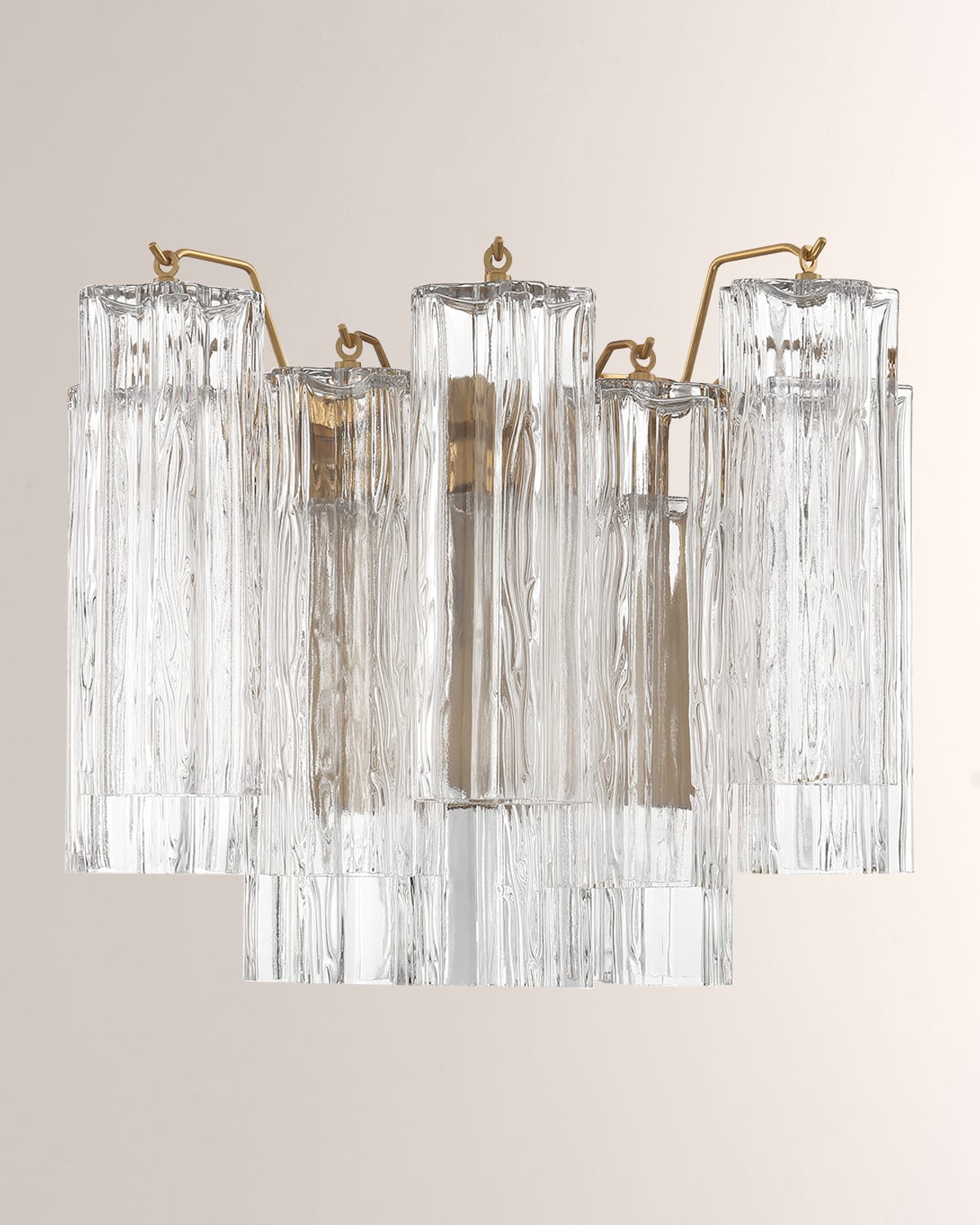 Shop Crystorama Addis 2-light Aged Brass Wall Mount In Clear