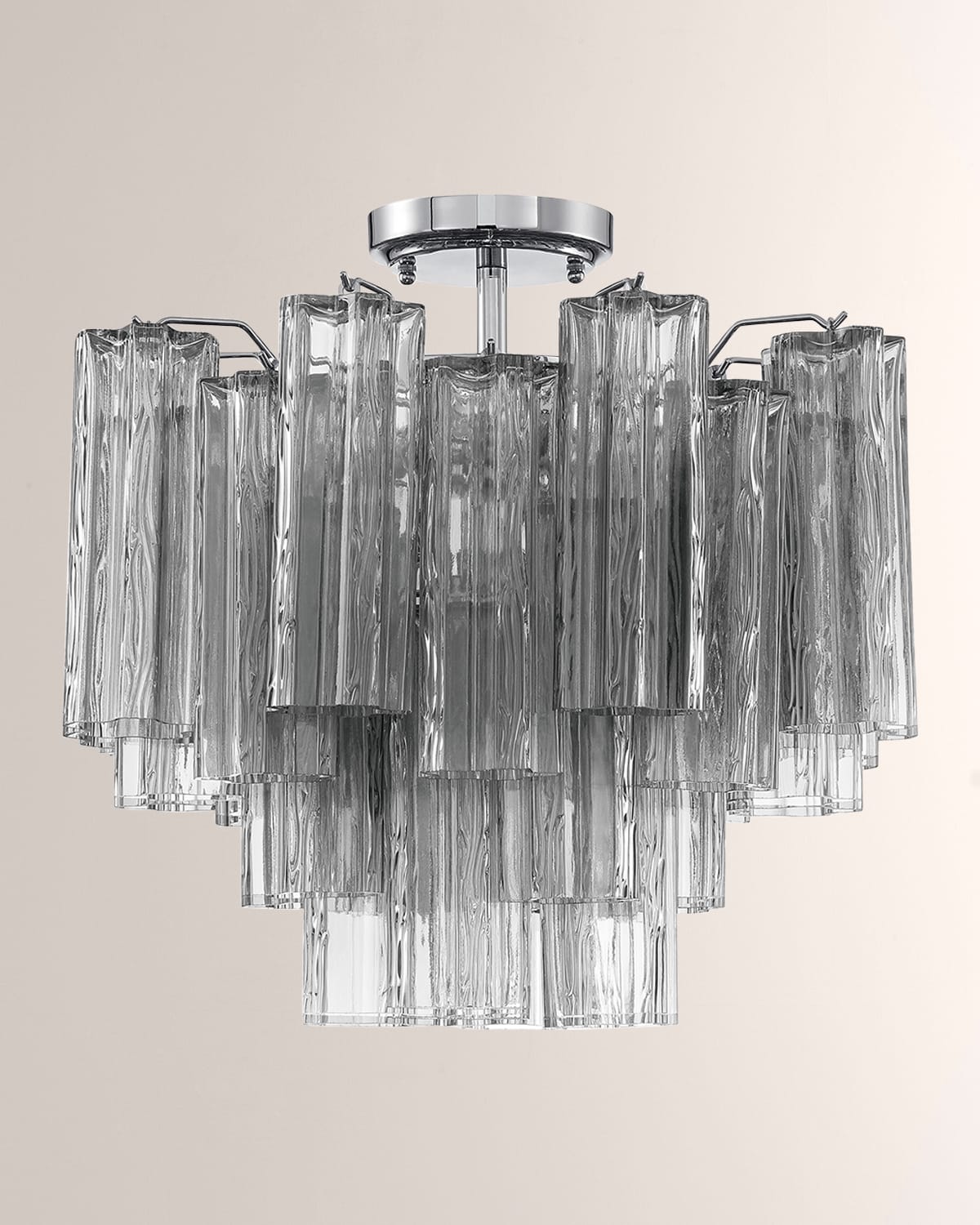 Shop Crystorama Addis 4-light Polished Chrome Ceiling Mount In Silver
