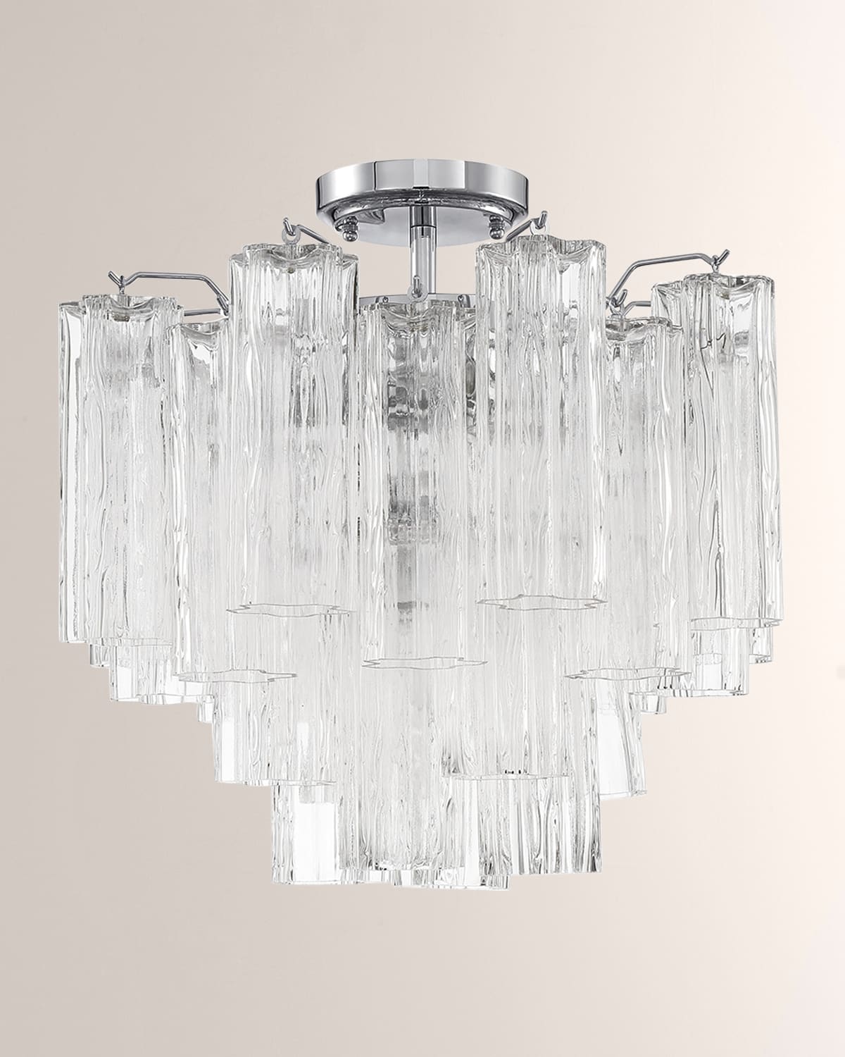 Shop Crystorama Addis 4-light Polished Chrome Ceiling Mount In Clear