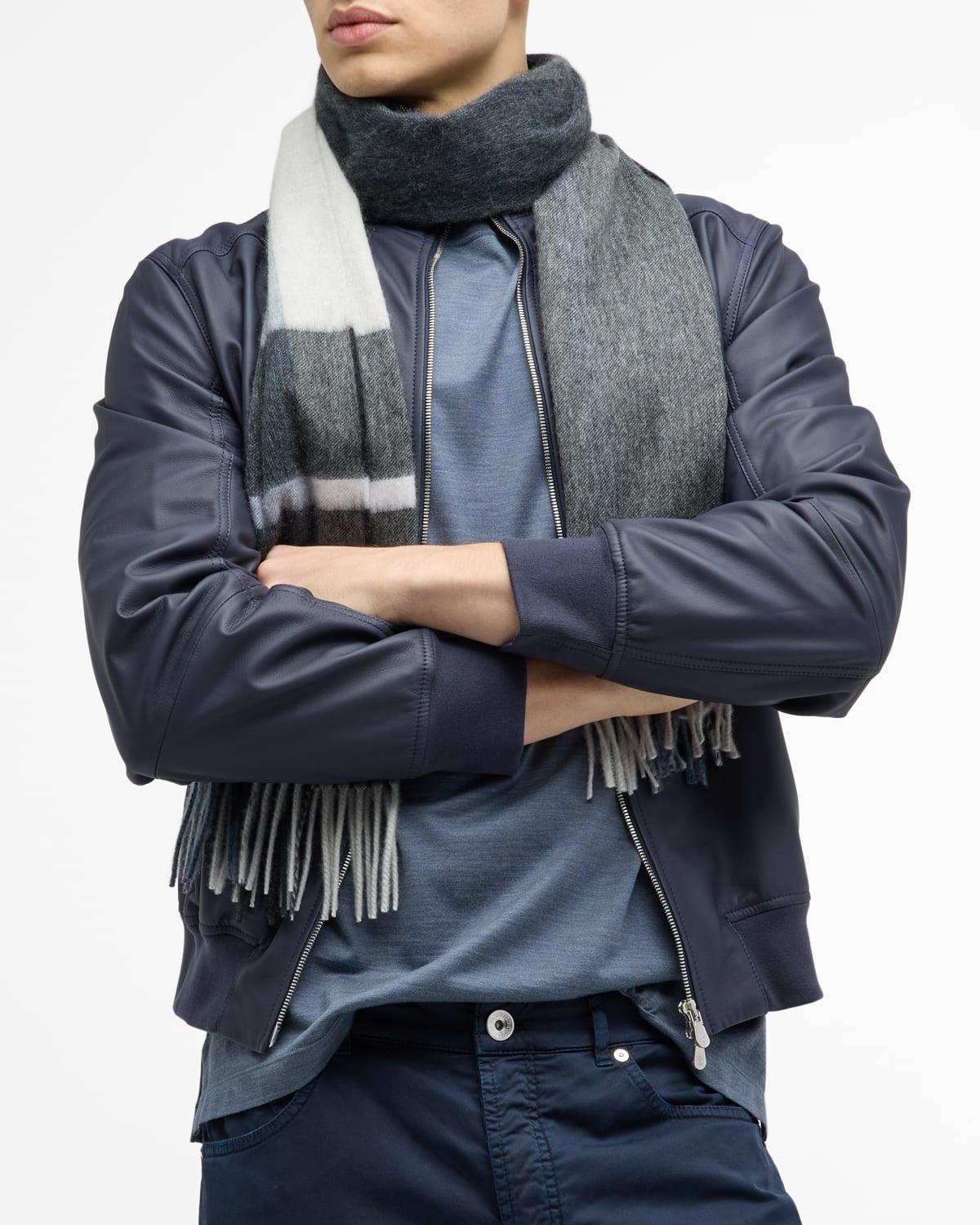 Men's Arran Cashmere Scarf