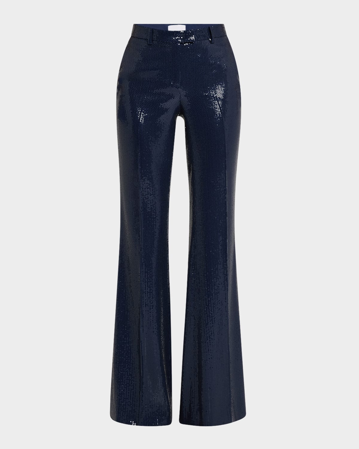 Haylee Sequined Flare Crepe Trousers