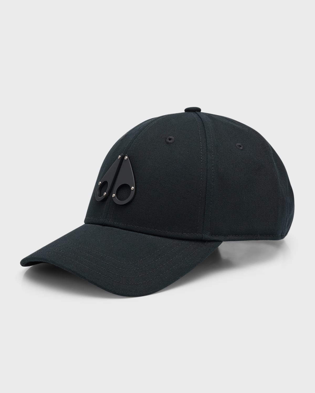 Moose Knuckles Mens Logo Icon Cap In Black Logo