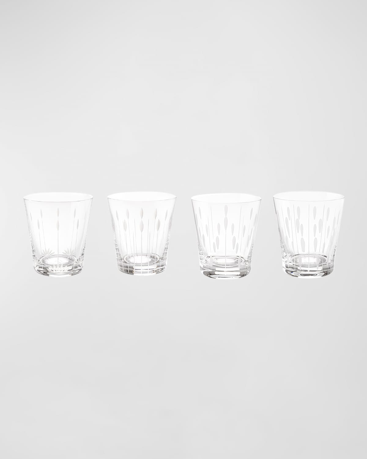 Lalique Lotus Tumblers, Set Of 4 In Clear