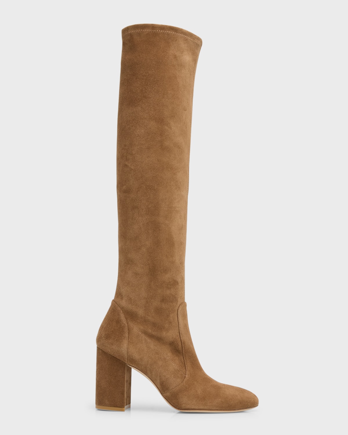 Shop Stuart Weitzman Yuliana Suede Knee Boots In Camel