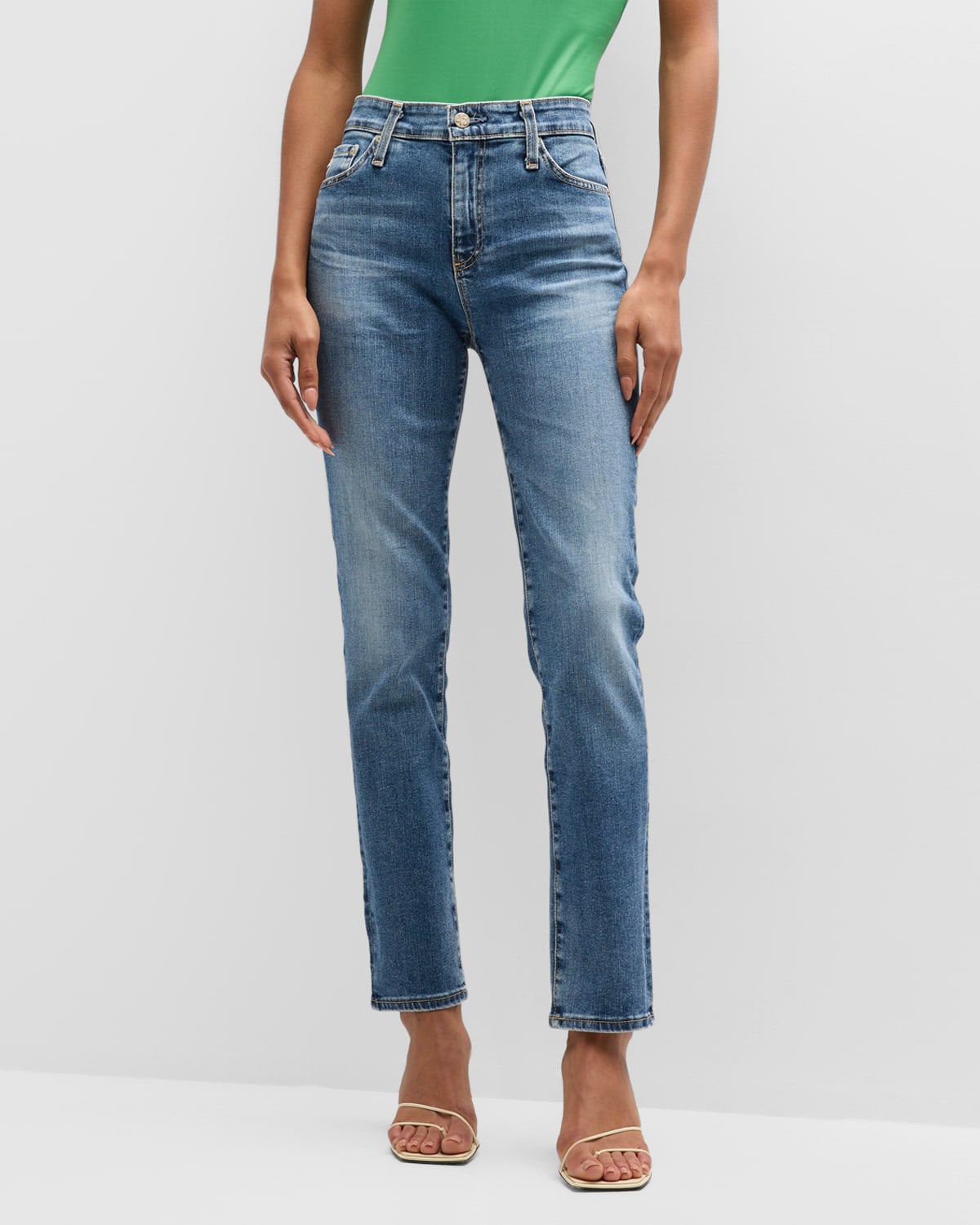 Mari Slim-Straight Jeans