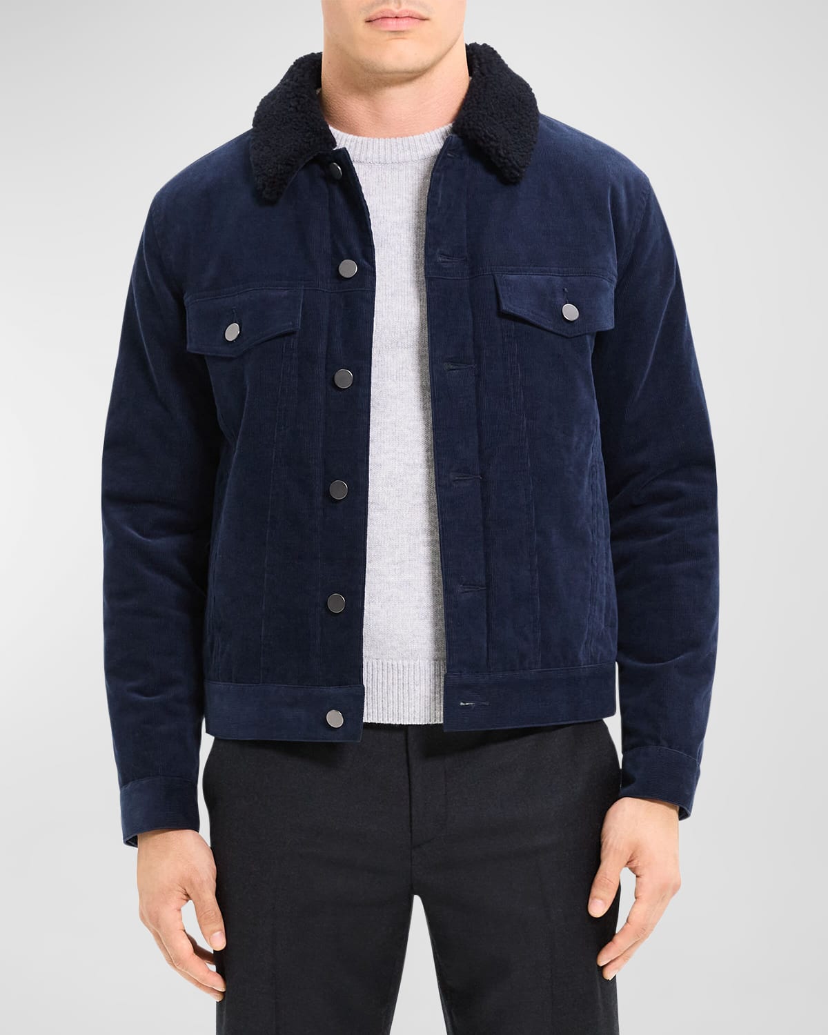 THEORY MEN'S NEIL JACKET IN STRETCH CORD