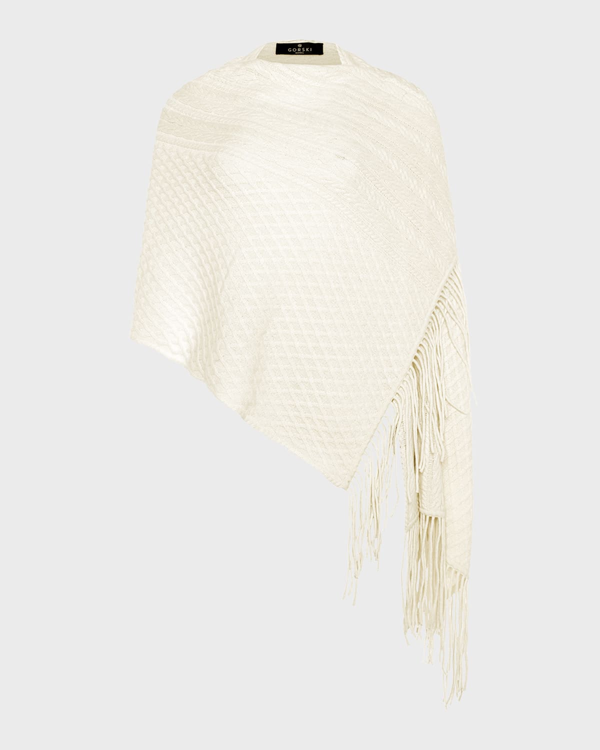 Gorski Knit Cashmere Scarf In Beige