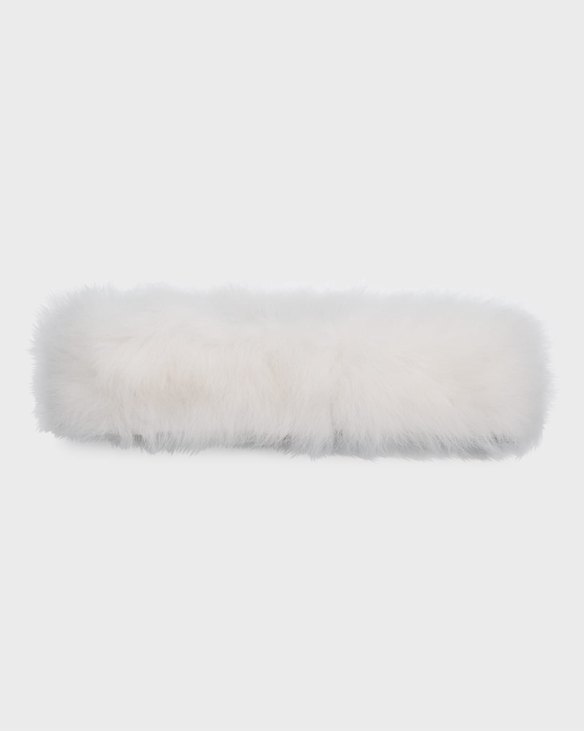 Gorski Toscana Shearling Headband In Ivory