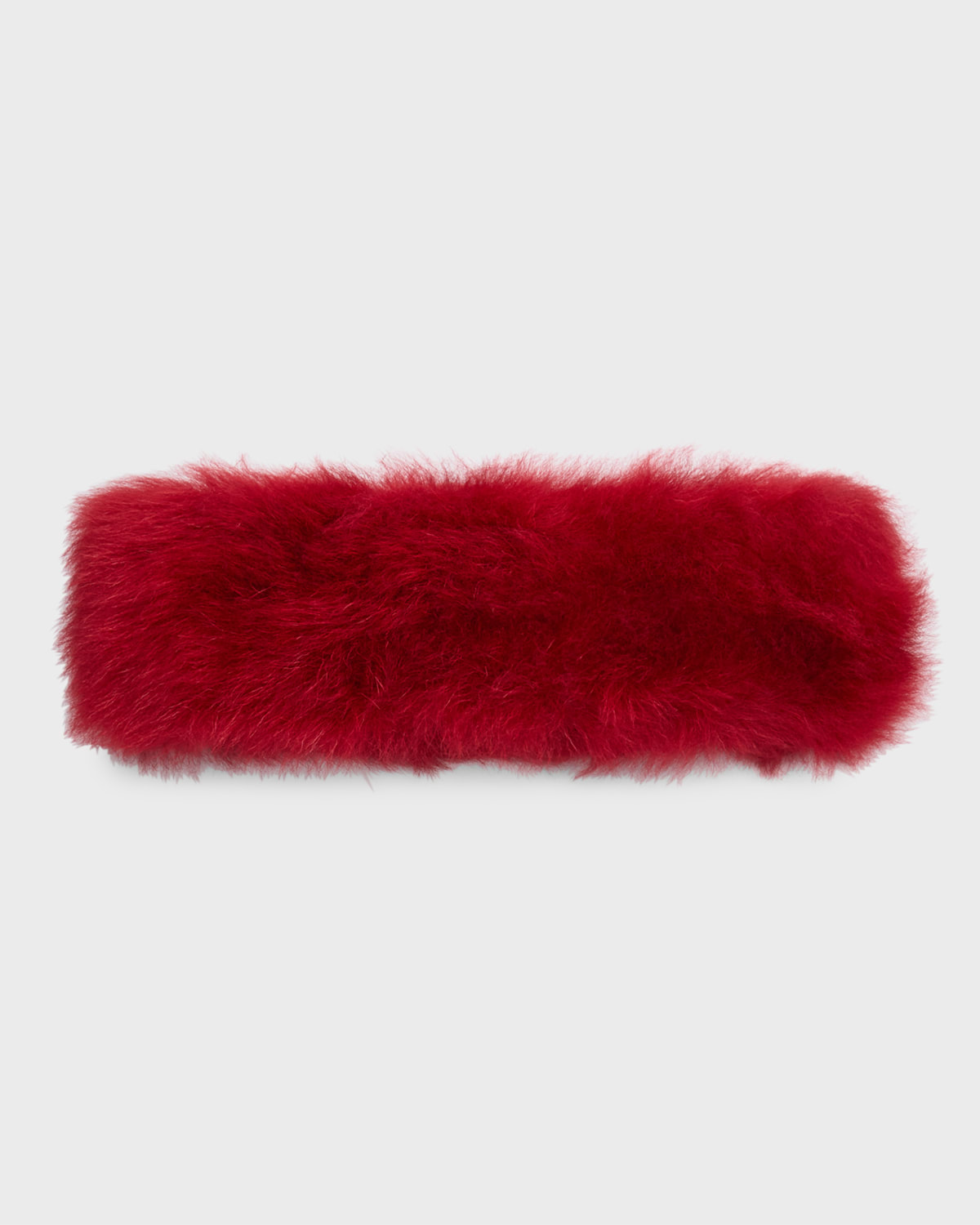 Gorski Toscana Shearling Headband In Red