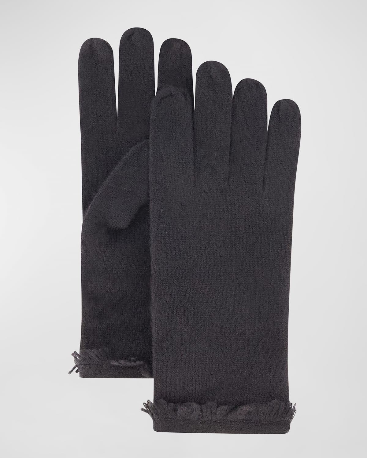 Gorski Cashmere Gloves In Black