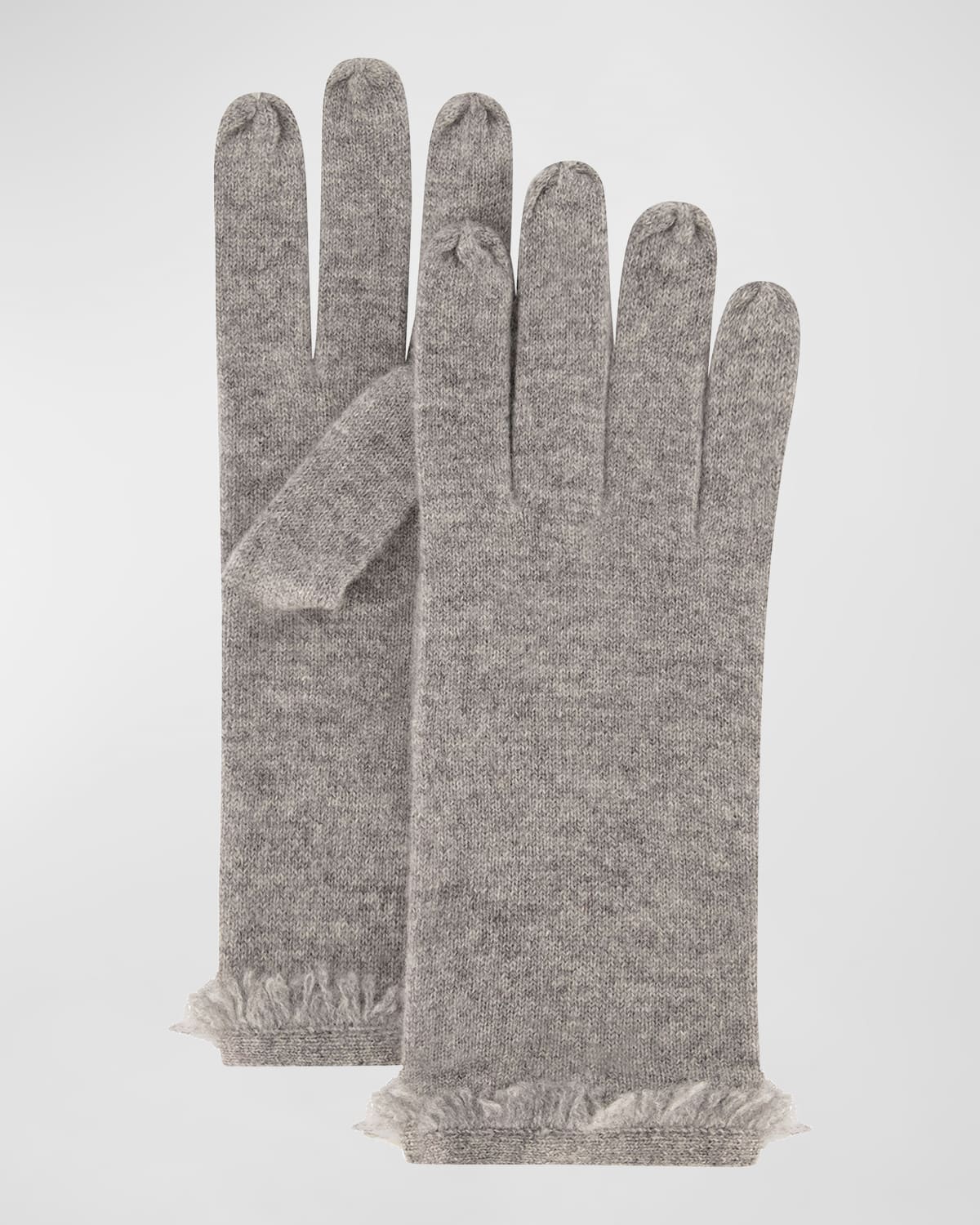 Gorski Cashmere Gloves In Grey