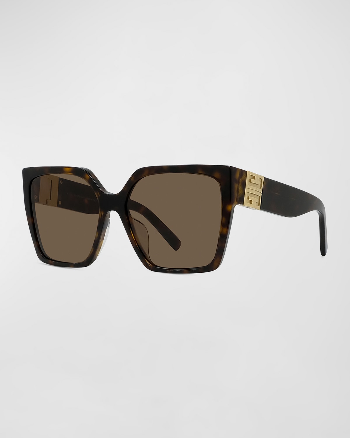 Givenchy 4g Acetate Butterfly Sunglasses In Dark Havana