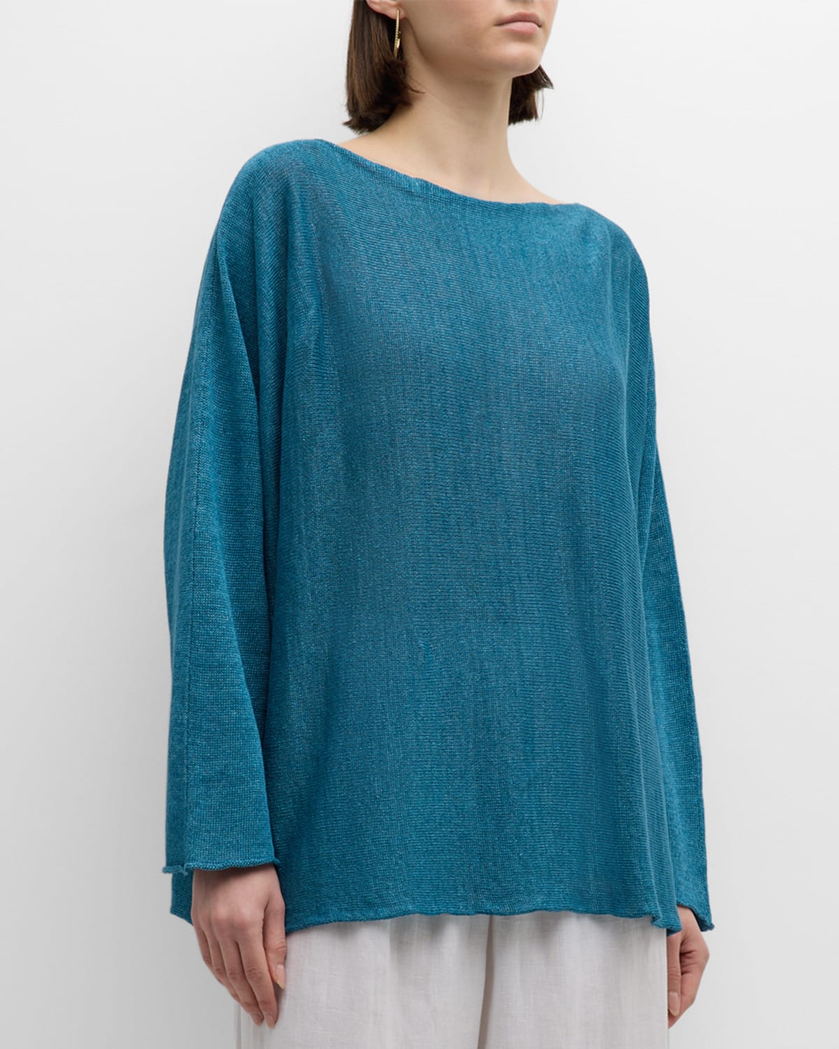 Sideways Knitted Sweater (Mid-Length)