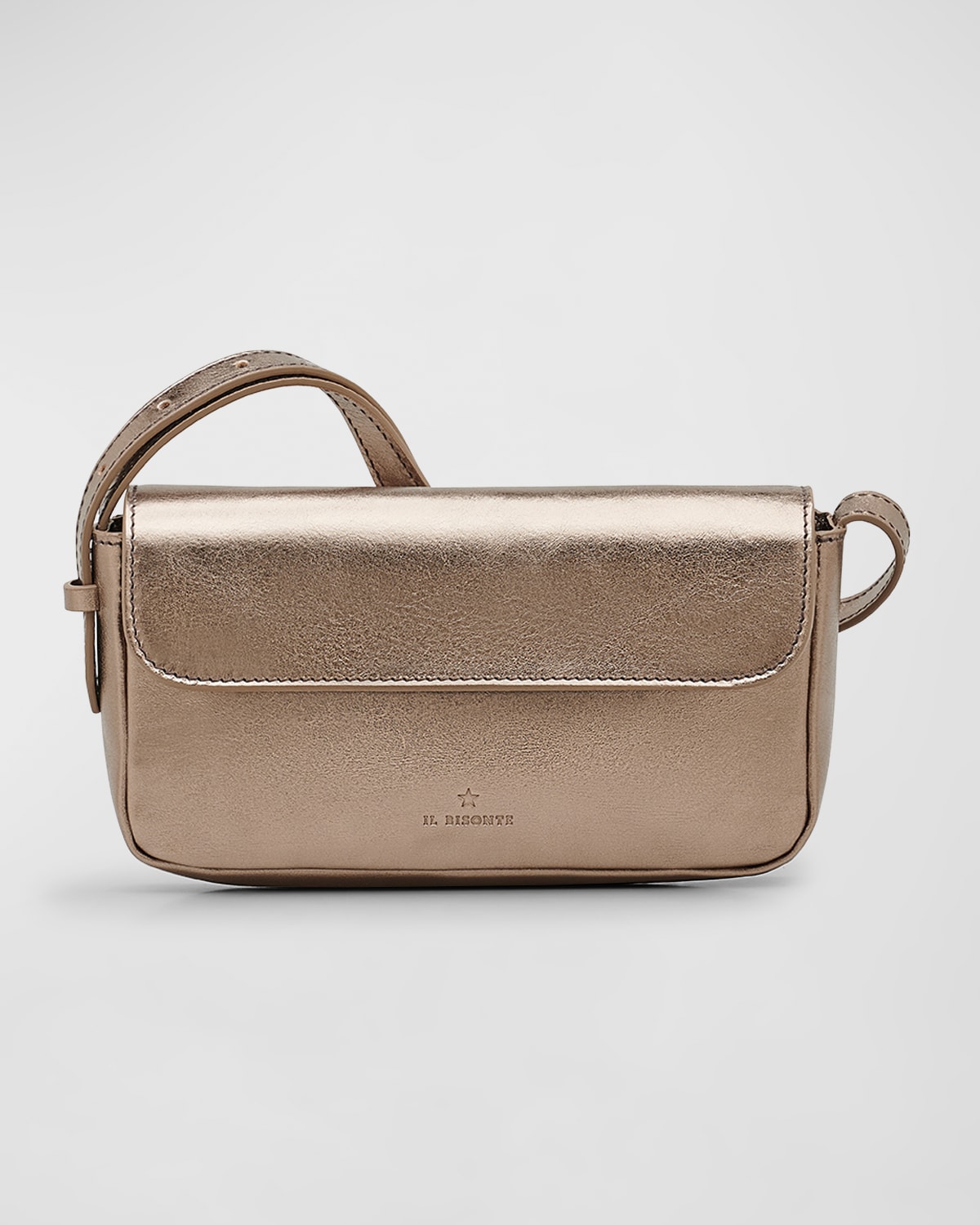 Studio Flap Metallic Crossbody Bag