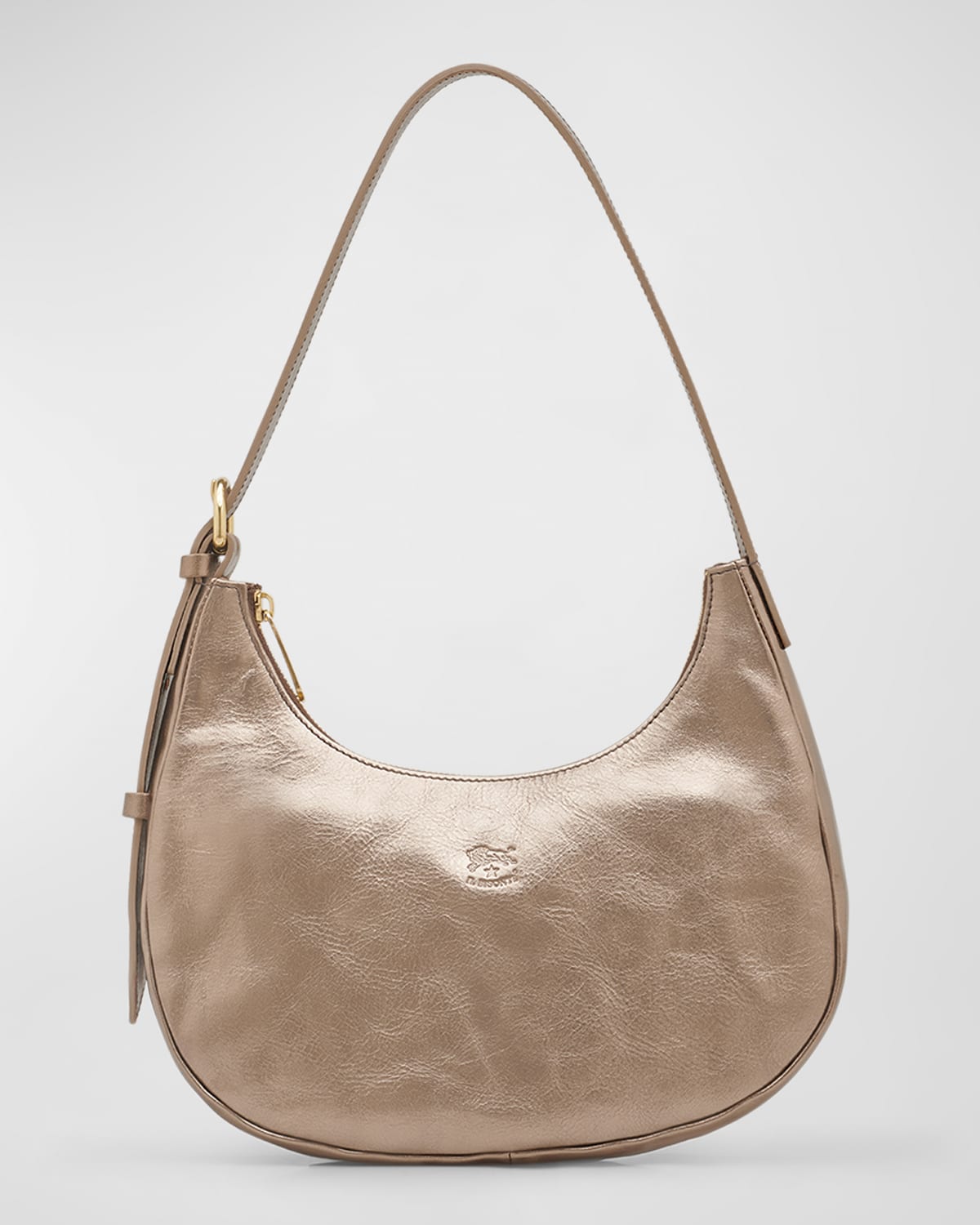 Belcanto Metallic Leather Shoulder Bag