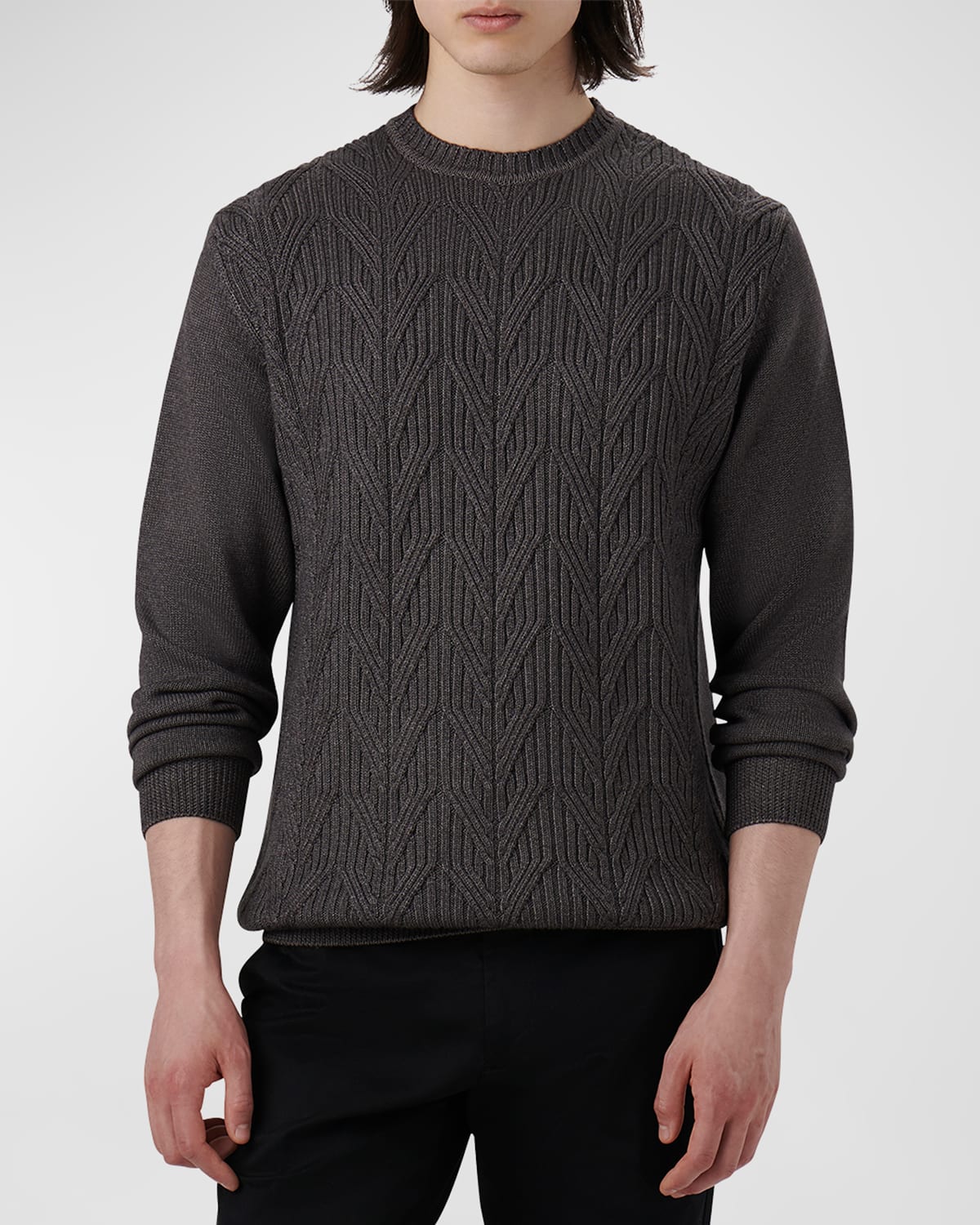 Bugatchi Men's Wool Knit Sweater In Anthracite