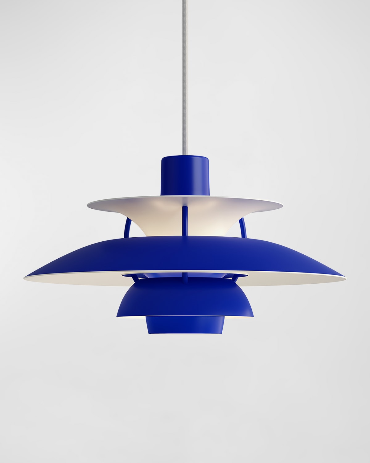 Shop Louis Poulsen Ph 5 Mini Pendant Light In Monochrome Blue