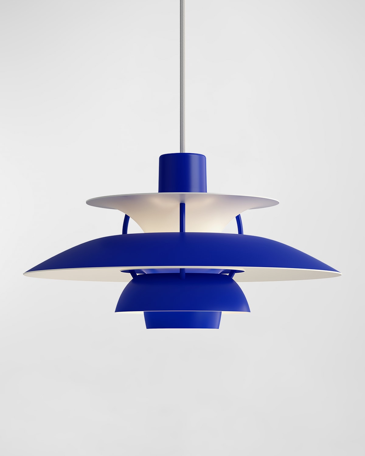 Louis Poulsen Ph 5 Mini Pendant Lamp In Monochrome Blue