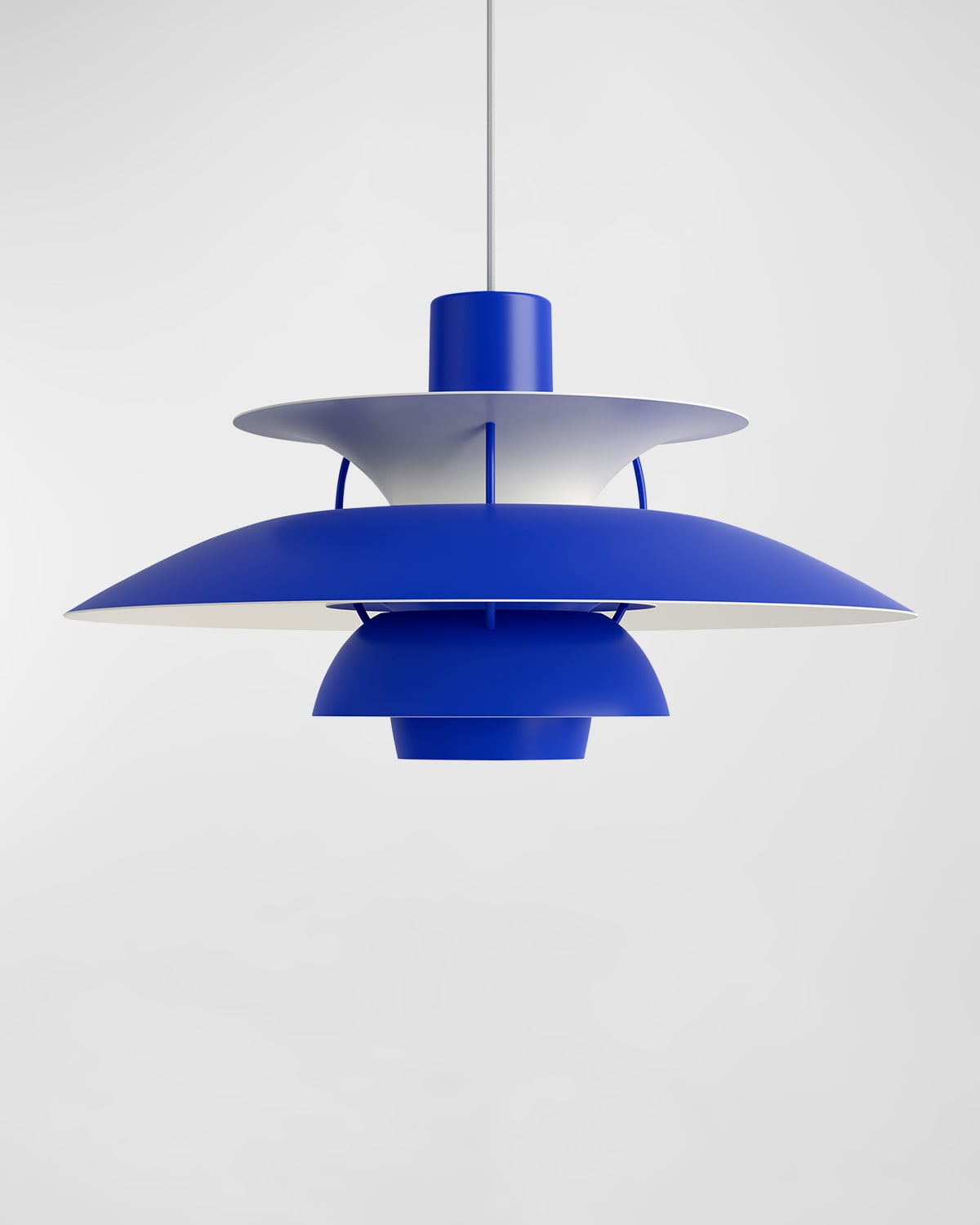Shop Louis Poulsen Ph 5 Pendant Light In Monochrome Blue