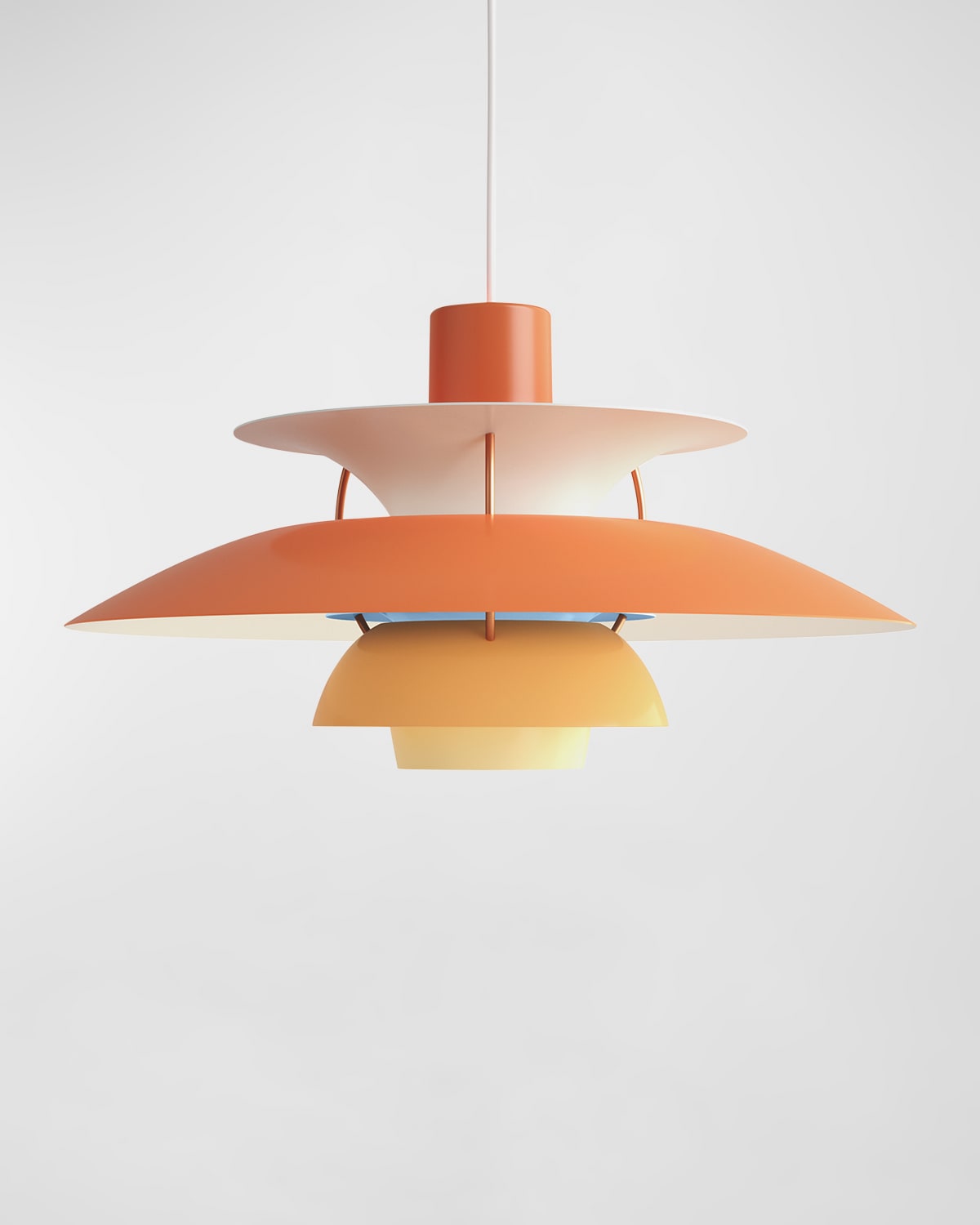 Louis Poulsen Ph 5 Mini Pendant Light In Hues Of Orange