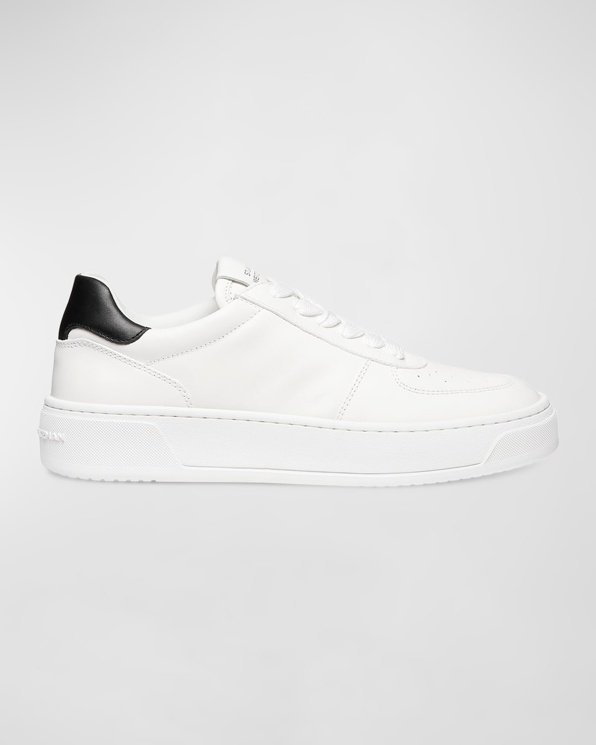 STUART WEITZMAN LEATHER COURTSIDE LOW-TOP SNEAKERS