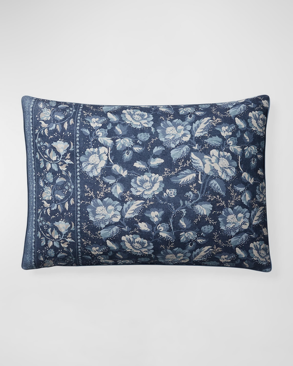 Shop Ralph Lauren Skye Standard Sham In Blue