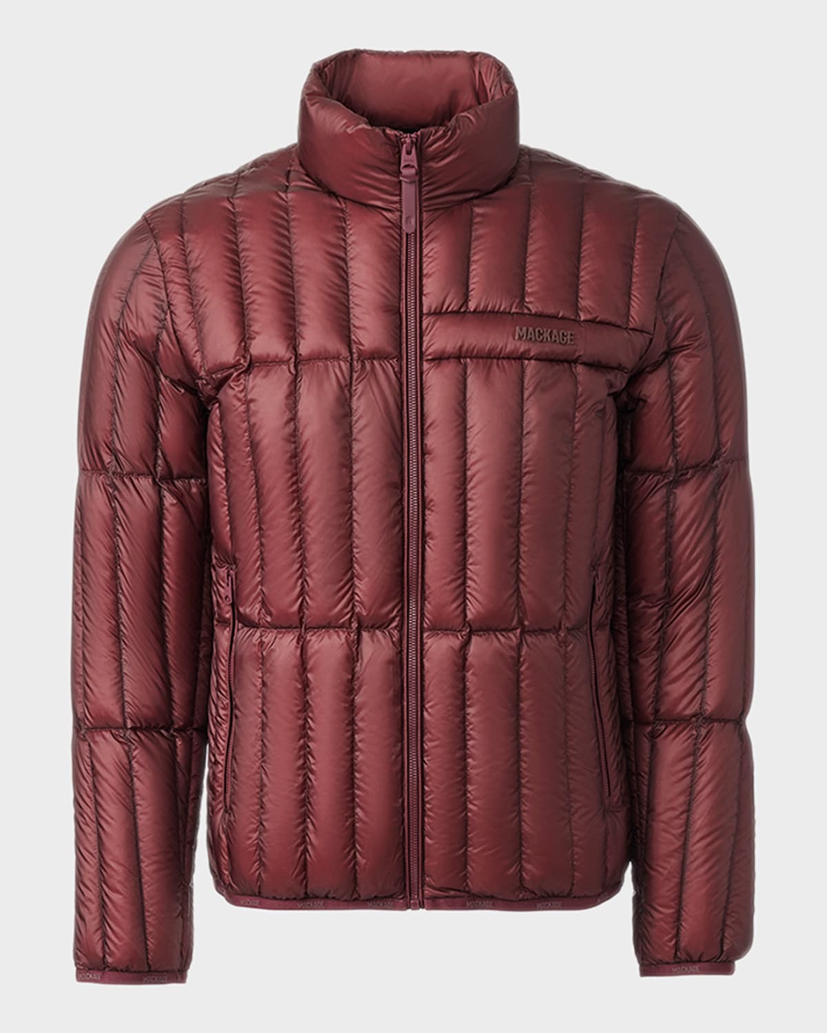 Mackage Men's Philip Light Down Jacket In Garnet