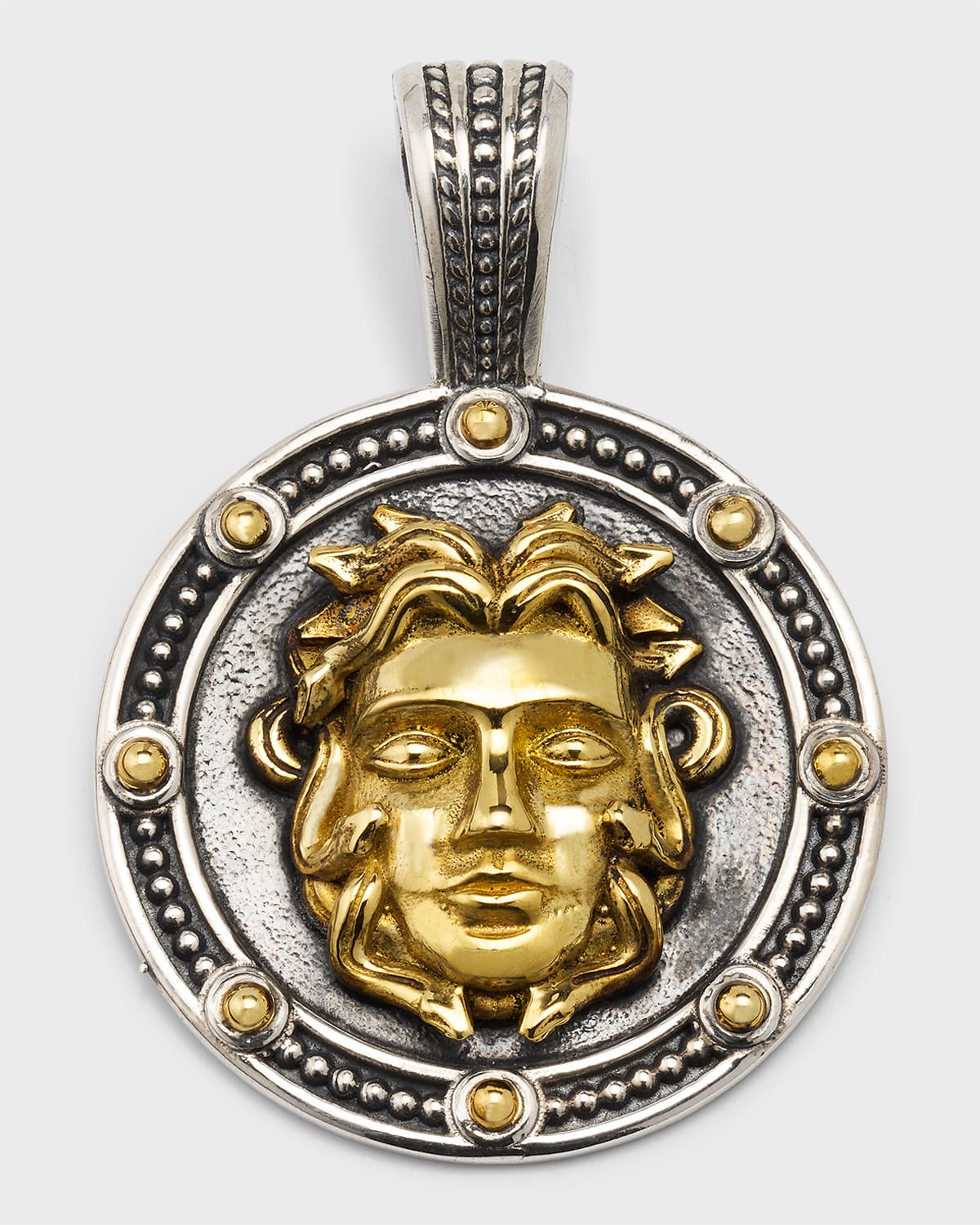 Konstantino Men's Two-tone Coin Pendant In Gold