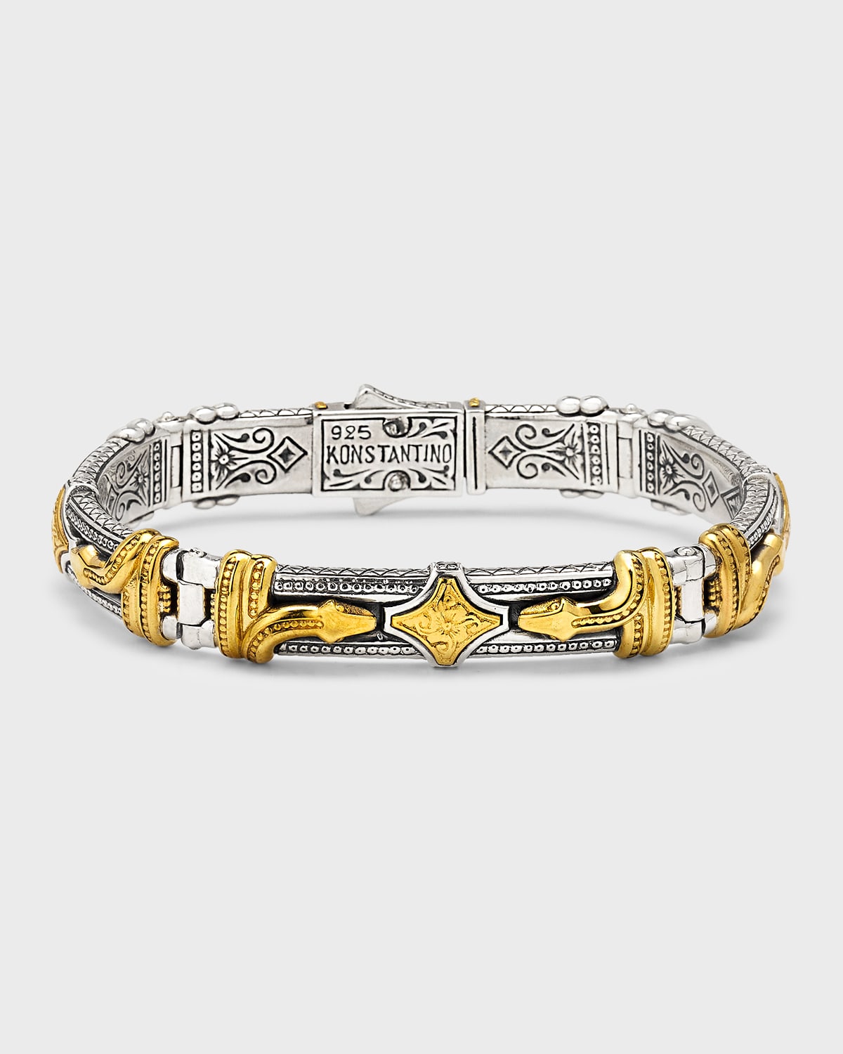 Konstantino Men's Two-tone Serpent Bracelet In Gold