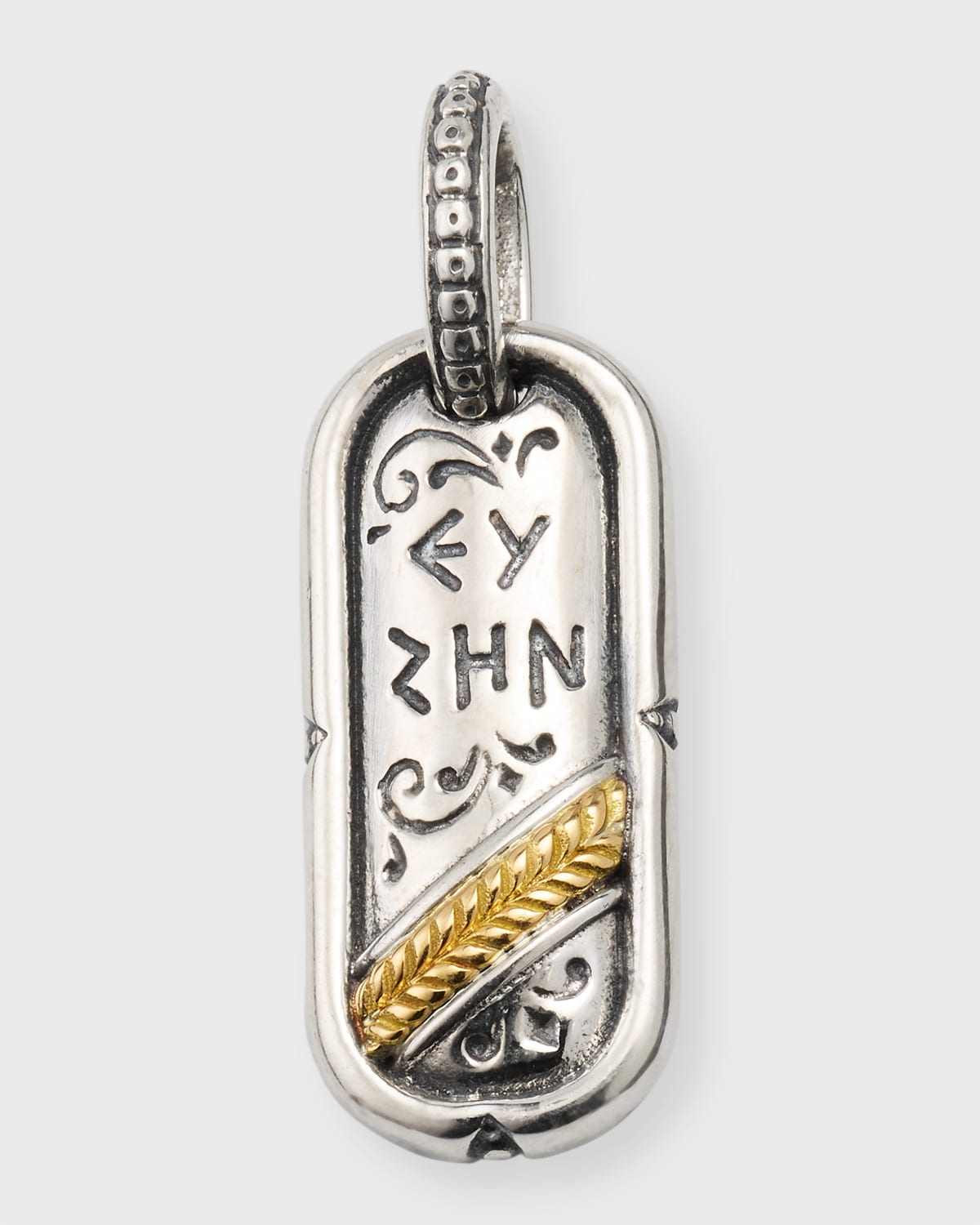 Konstantino Men's Good Life Two-tone Pendant In Metallic