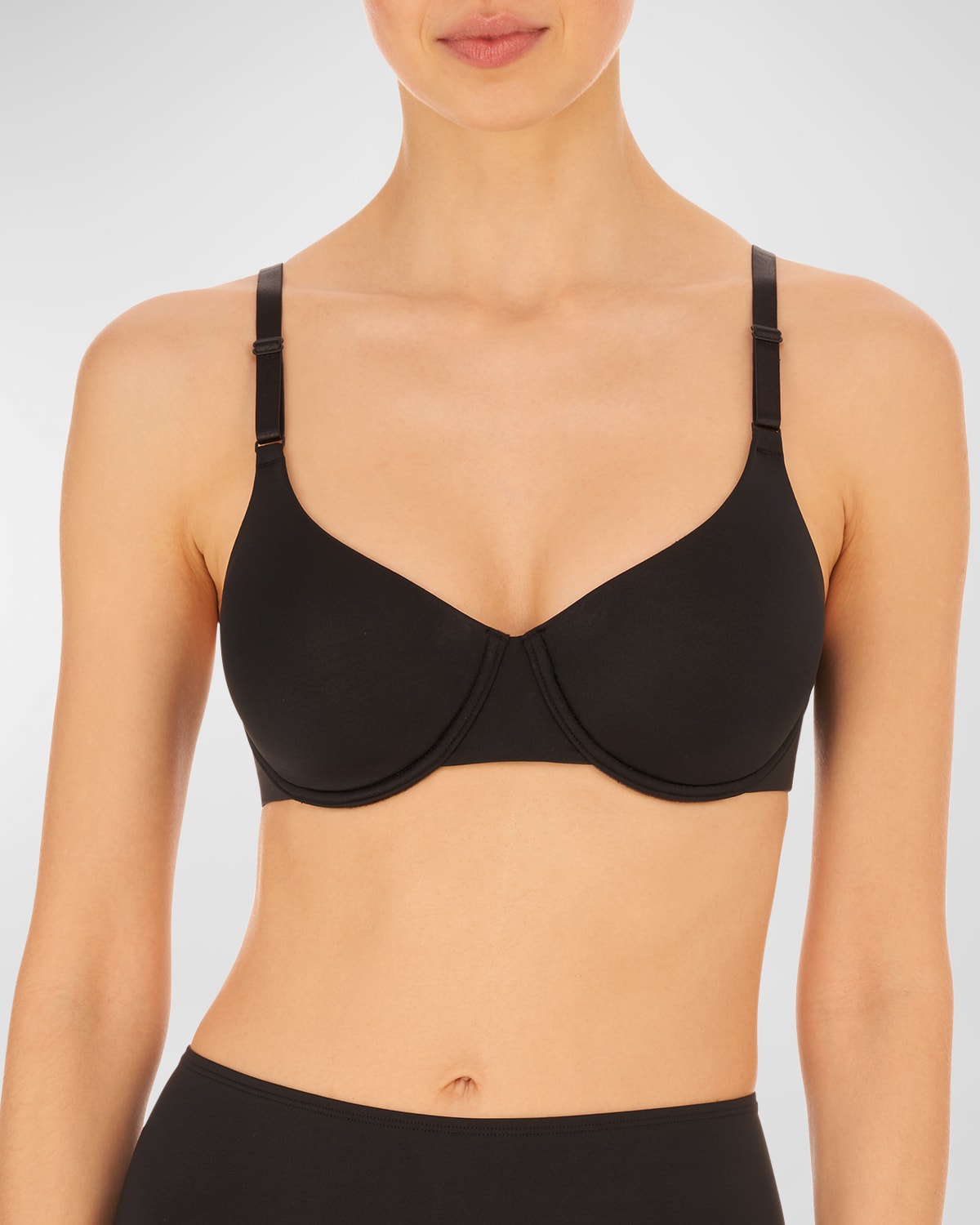 Natori Women's Full Fit Contour Underwire Bra 731305 In Black