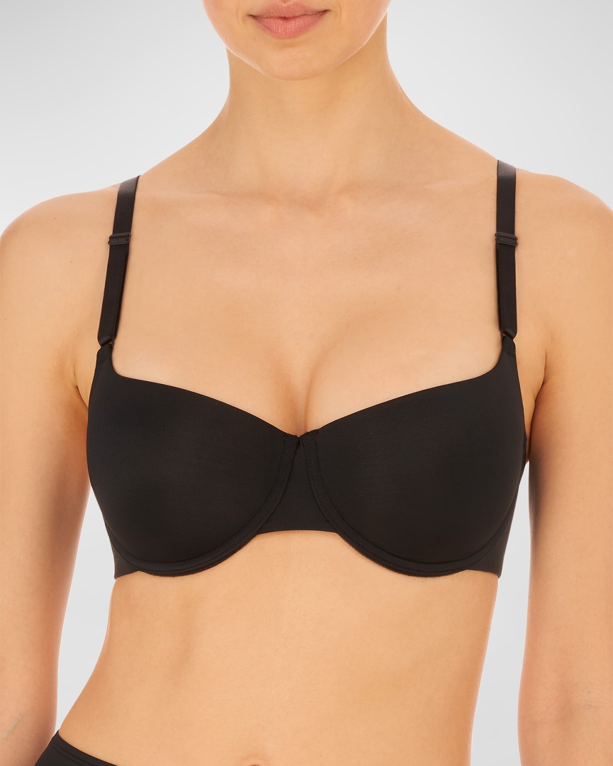 Natori Women's Understated Contour Underwire Bra, Black, 32A