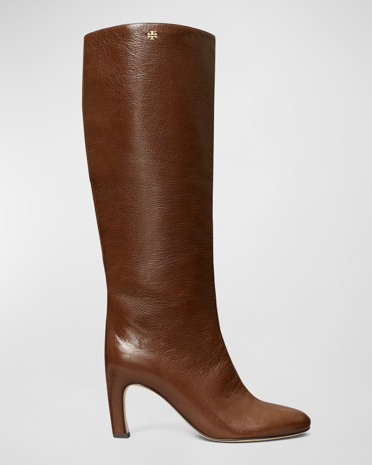 TORY BURCH LEATHER TALL PULL-ON BOOTS