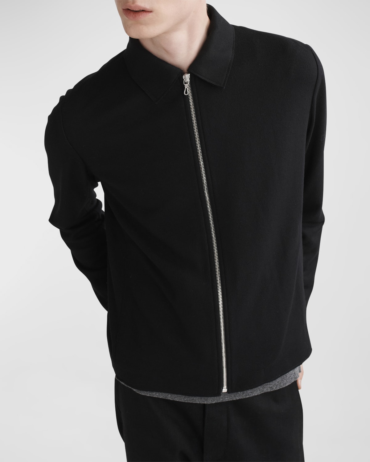 Rag & Bone Men's Melrose Wool Full-zip Jacket In Blk