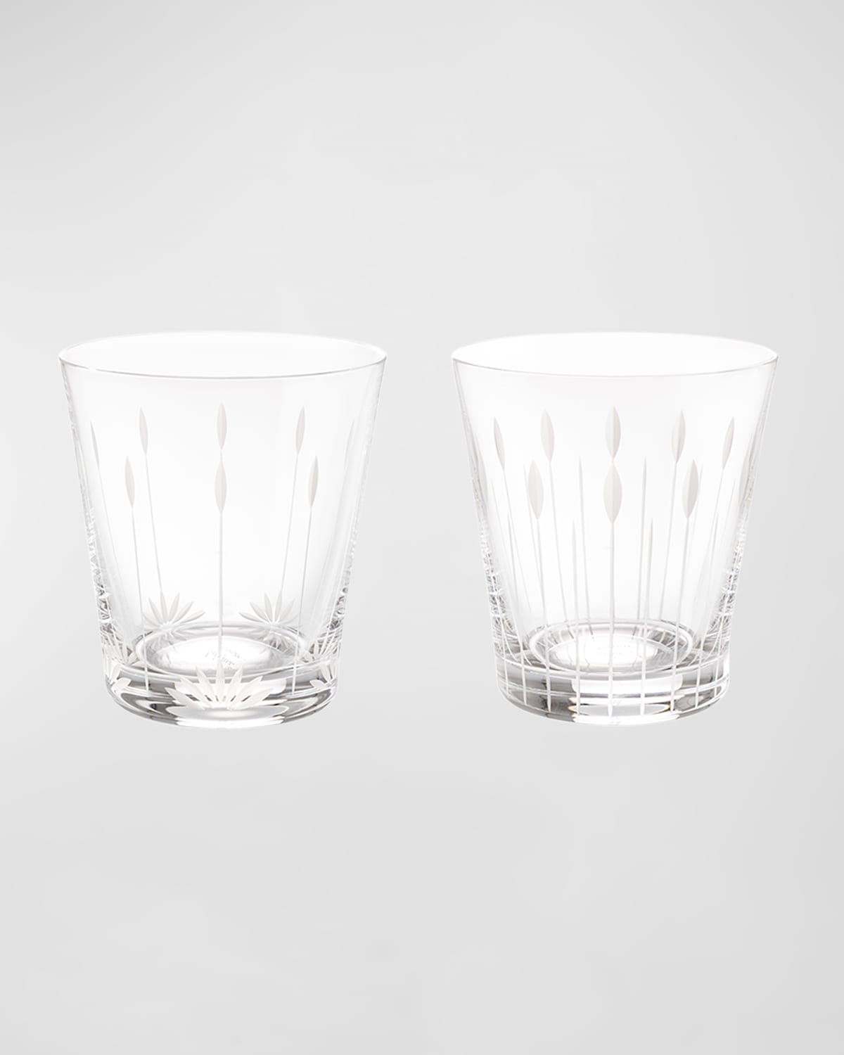 Lalique Lotus Blossoms And Buds Tumblers, Set Of 2 In Clear