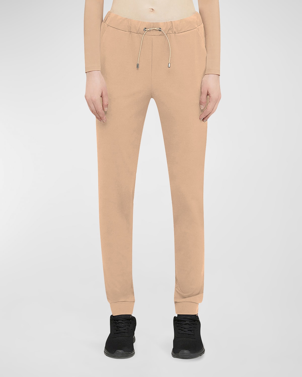 Wolford Warm Up Drawstring Pants In Almond