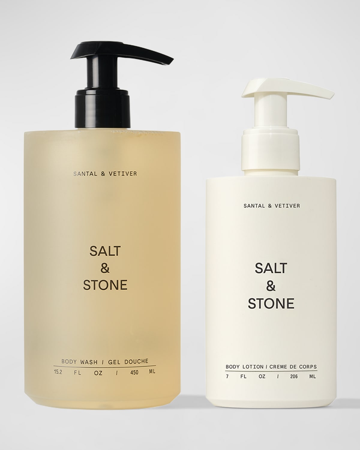 Salt & Stone Santal & Vetiver Body Duo In White