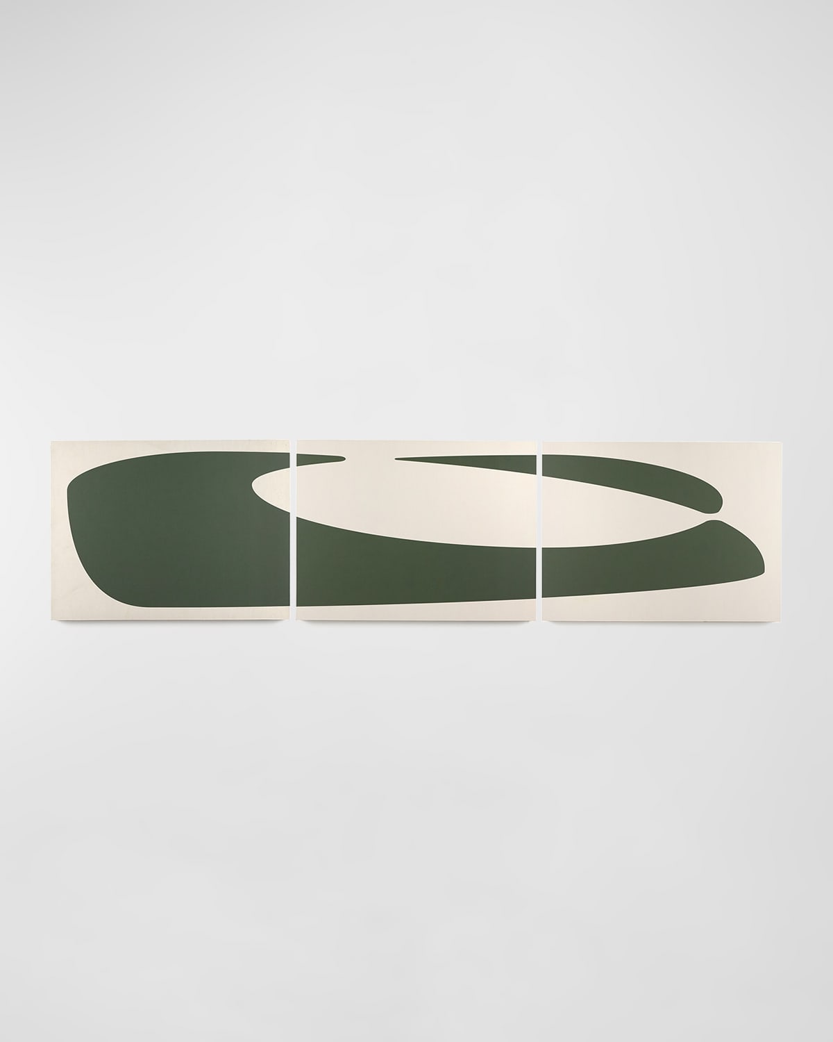 Four Hands Art Studio Organic Curves Ii Triptych Print By Fh Art Studio In Maple Box
