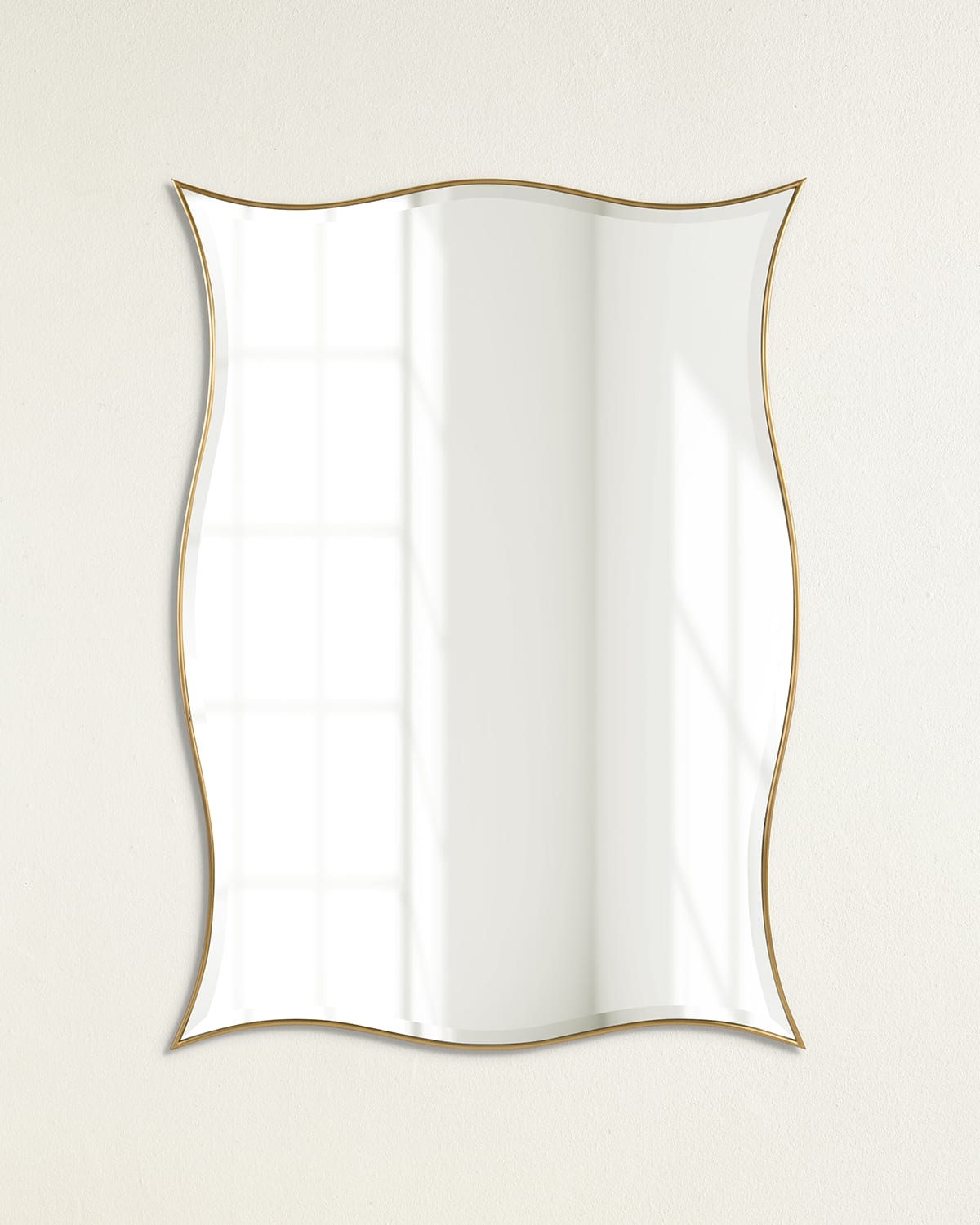 John-richard Collection Onda Mirror In Transparent