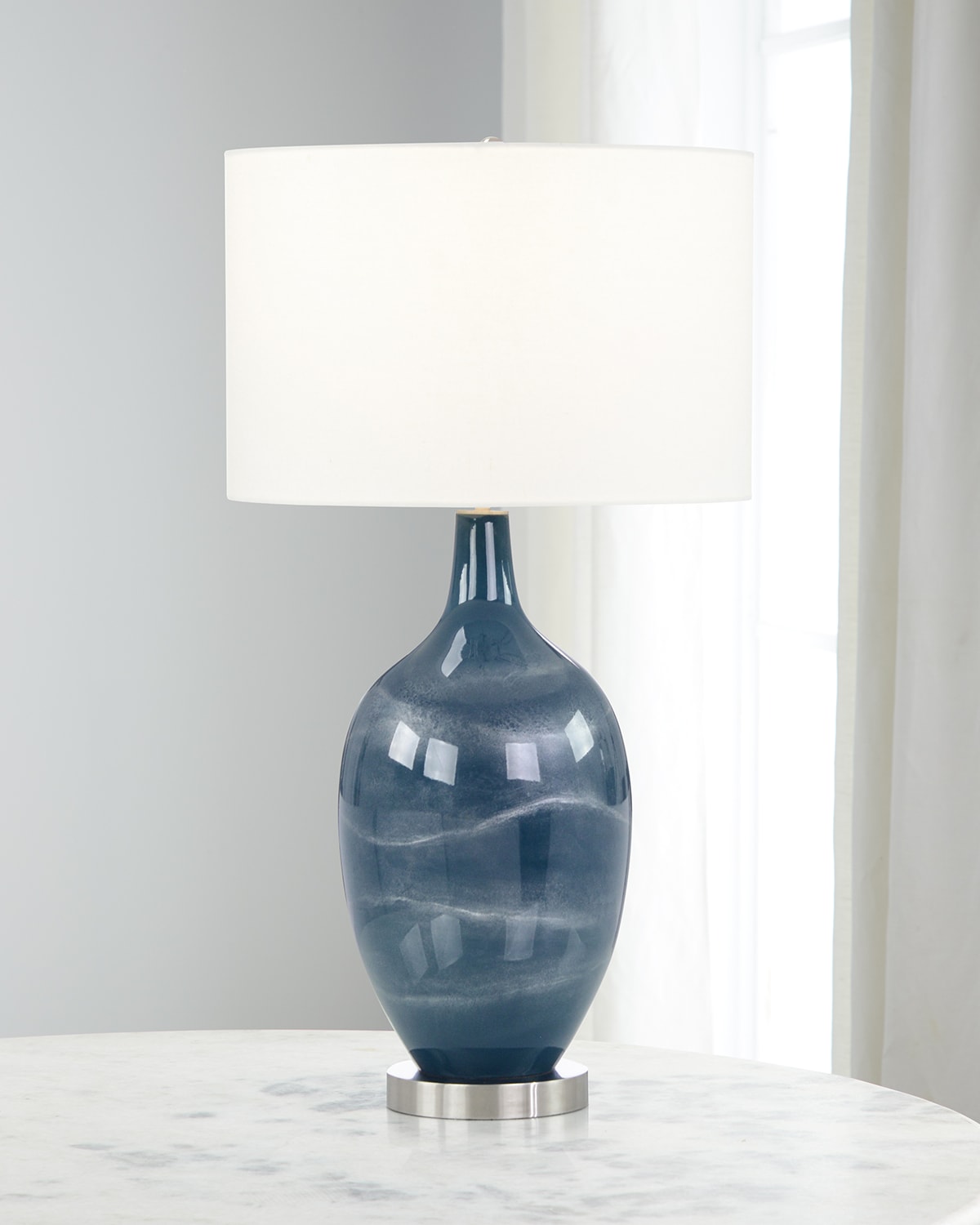 John-richard Collection Eventide Table Lamp - 29" In Blue